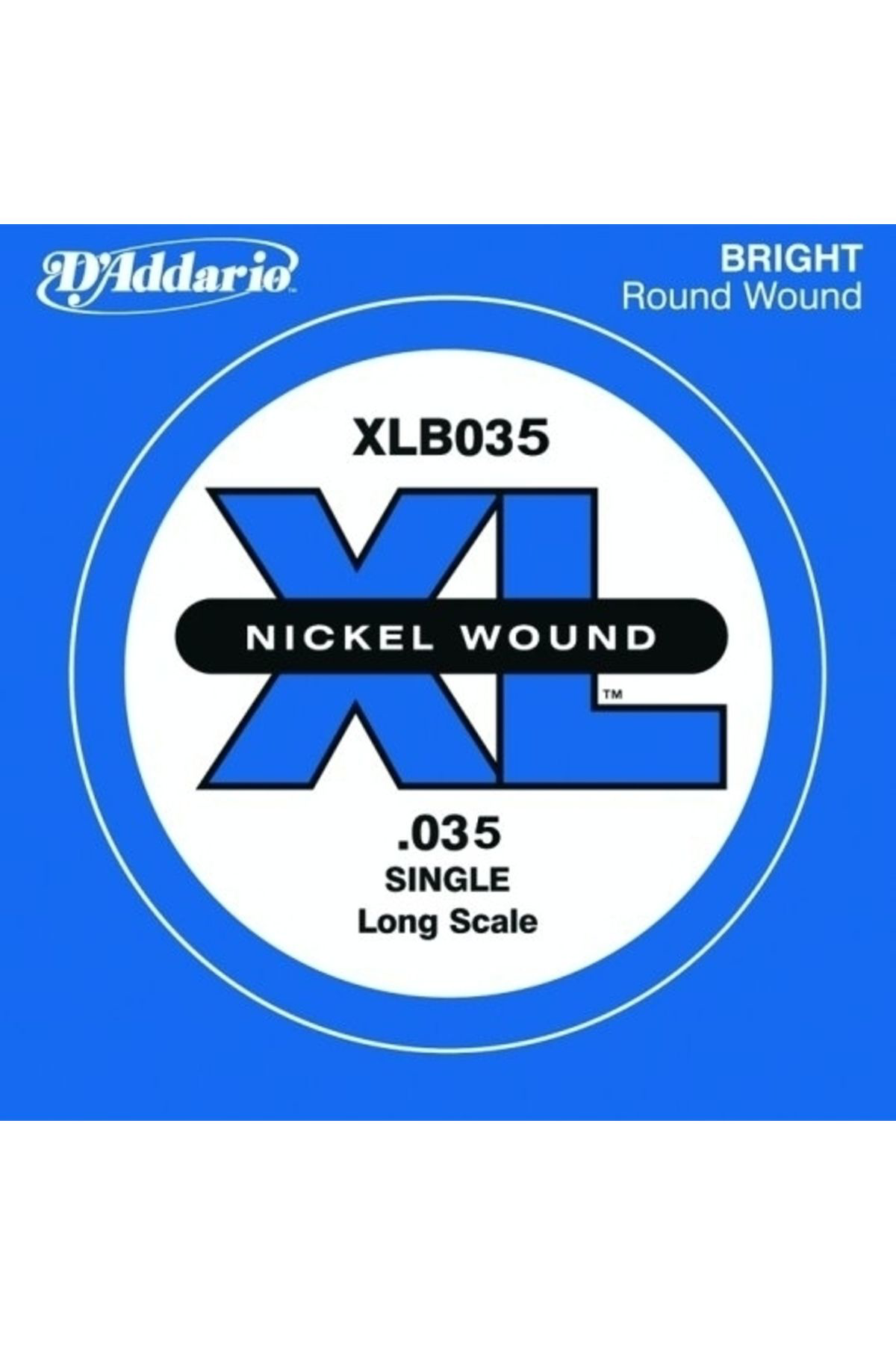 Daddario Xlb035 Bas Gitar Tek Tel, (Sol), Xl Nickel Wound, 0.035 G Bas Tel