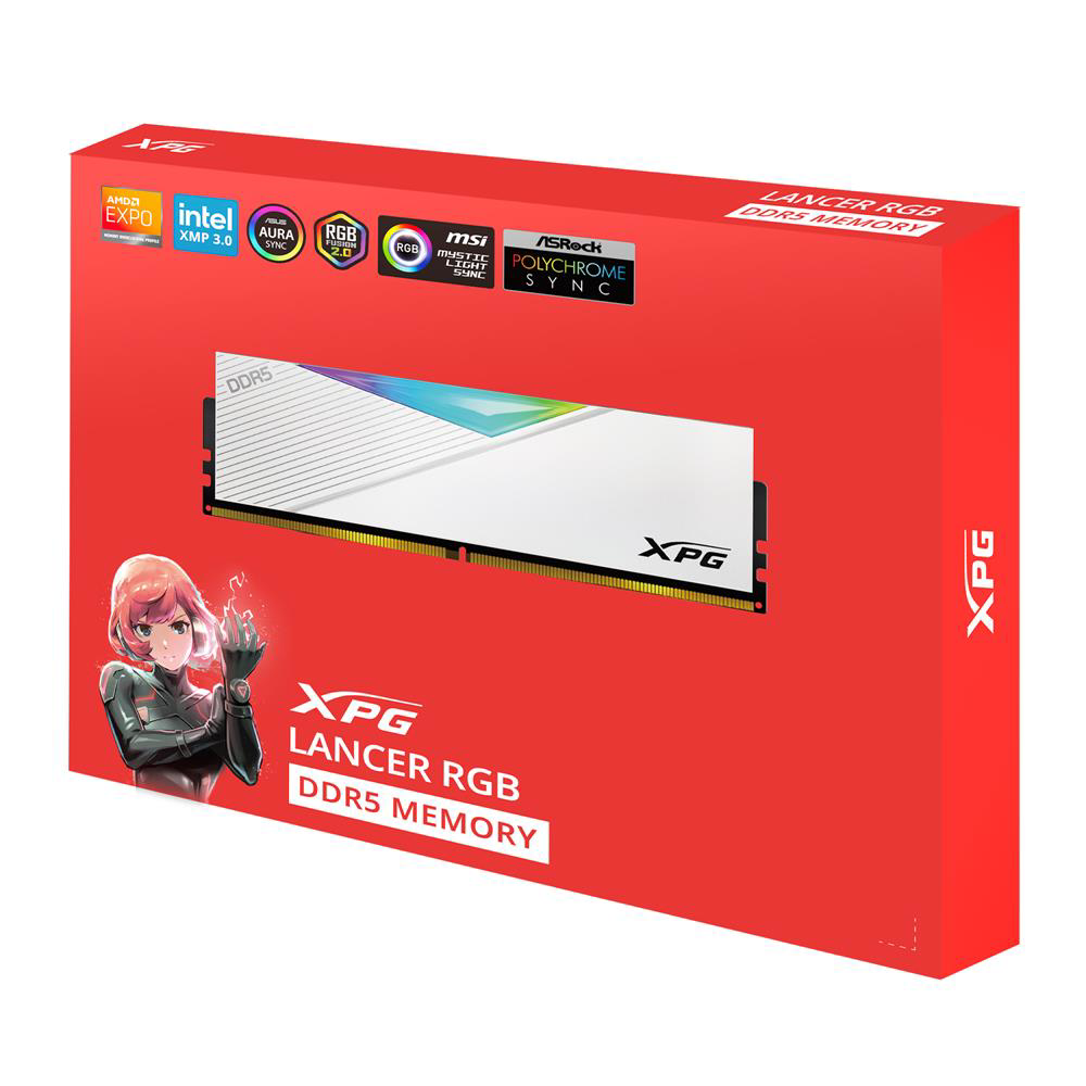 XPG 16GB-2 Lancer RGB DDR5 7200MT-s CL 34-46-46 1.4V Soğutuculu P
