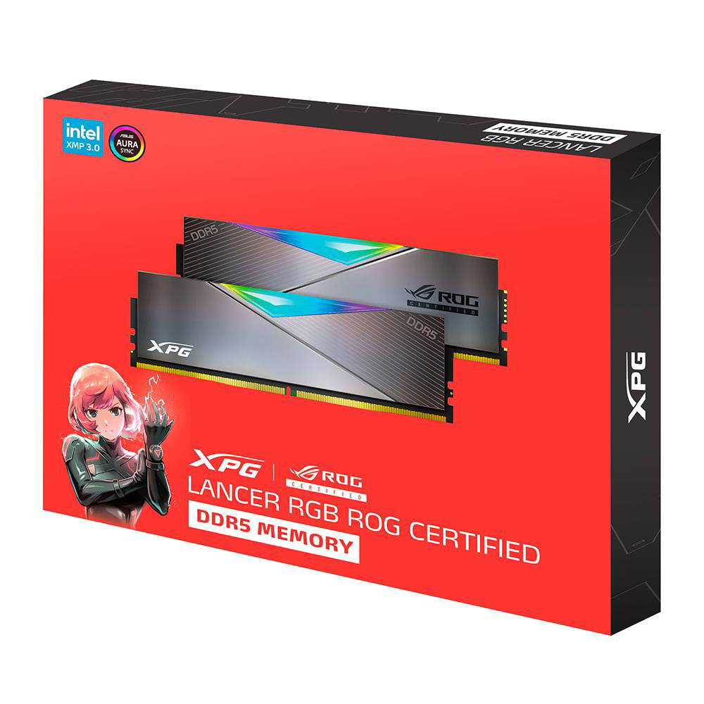 XPG 16GB-2 Lancer RGB Rog Certified DDR5 6600MT-s CL 32-44-44 1.4