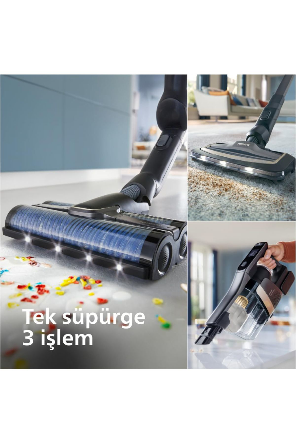 Philips Xw9463/11 Aqua Trio 9000 Serisi İslak & Kuru 25,2 V Kablosuz Dike