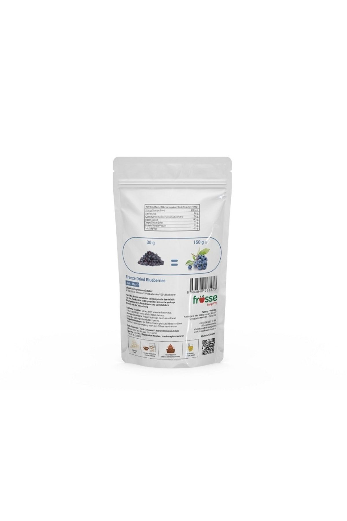 Frosse Yaban Mersini Kitiri - Freeze Dried - Üretici Firmadan Dondurular
