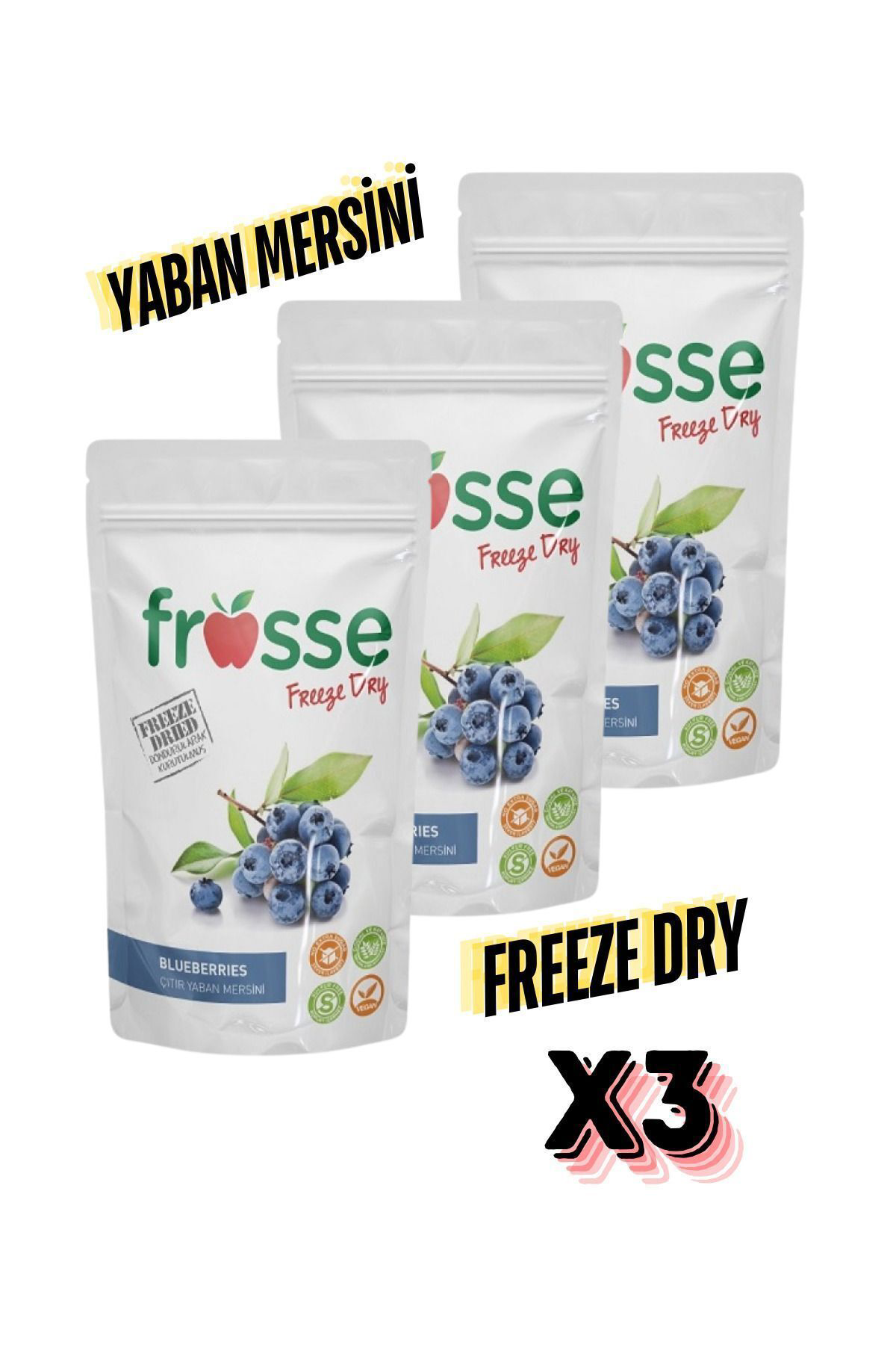 Frosse Yaban Mersini Kitiri - Freeze Dried - Üretici Firmadan Dondurular