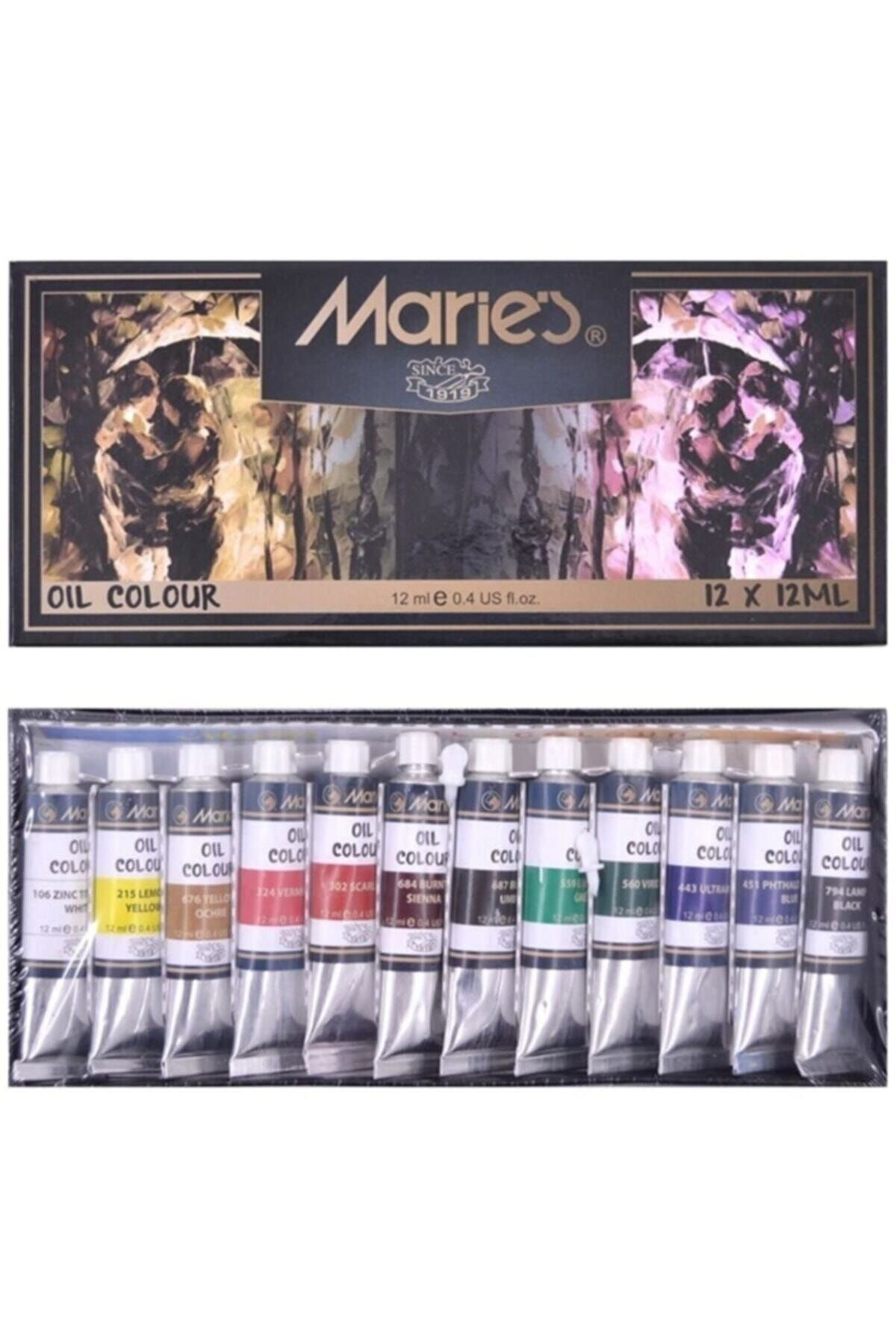 Maries Yağli Boya (E1381b) 12 Renk 8699947850285