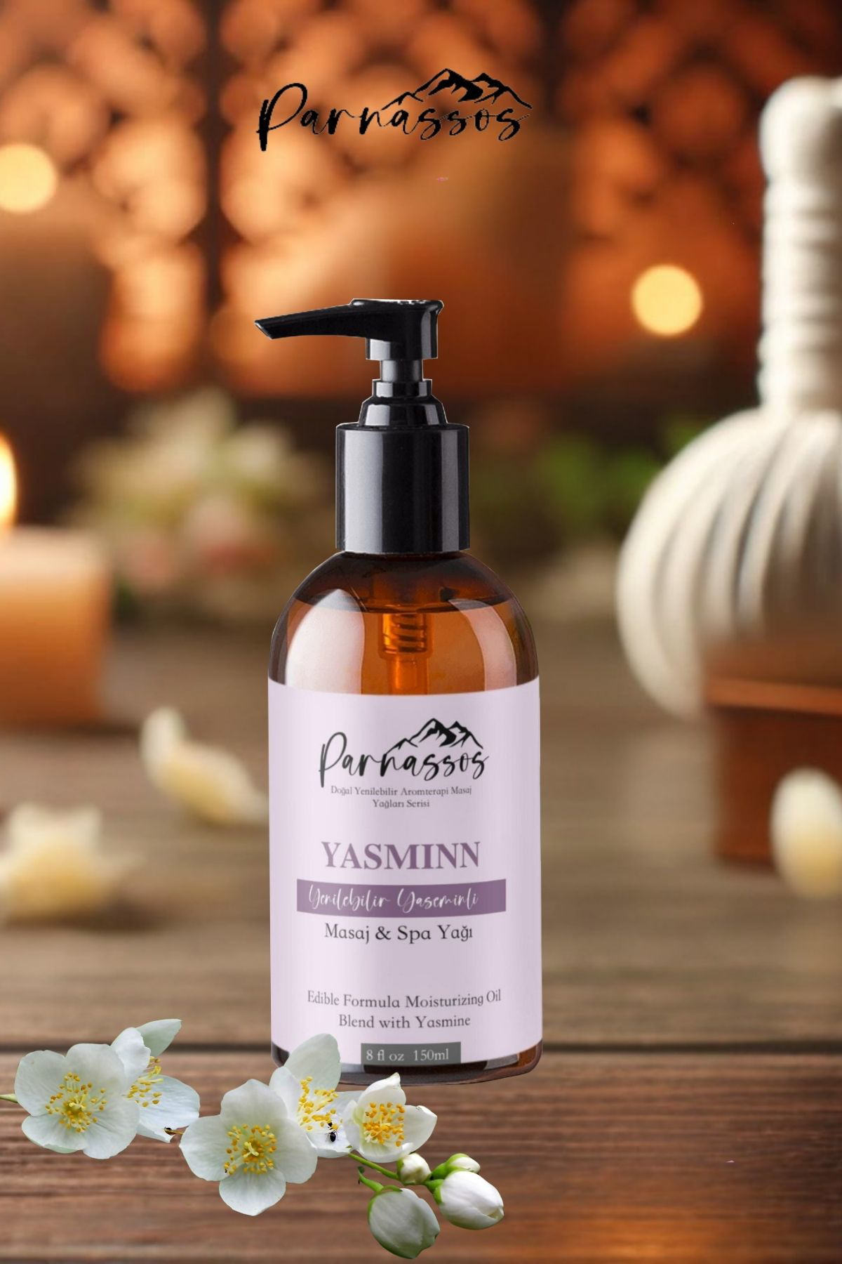 Parnassos Yasemin Doğal Masaj Yaği 150 Ml – Huzur Veren Doğal Bakim