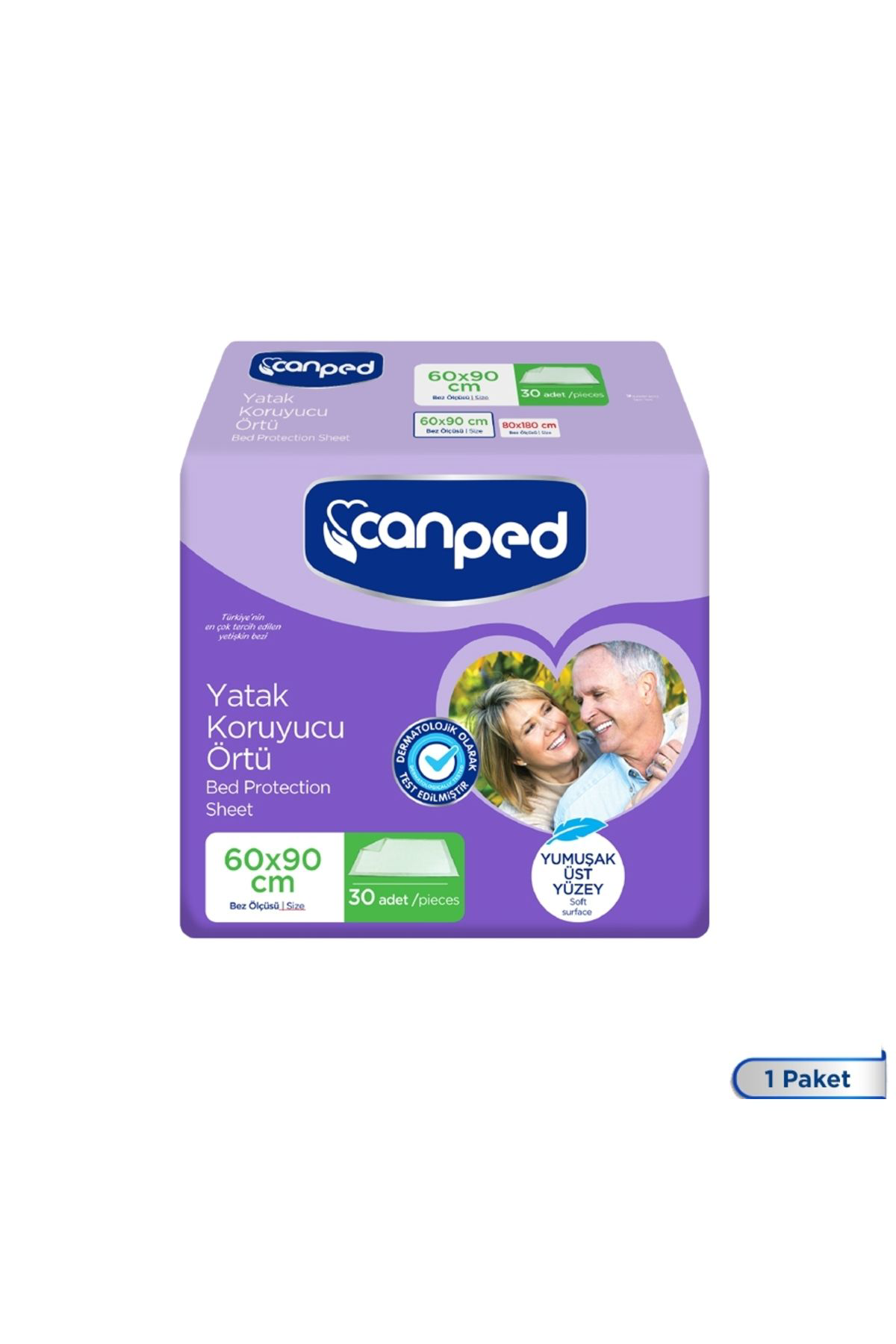 Canped Yatak Koruyucu Örtü (60X90 Cm) 30 Adet