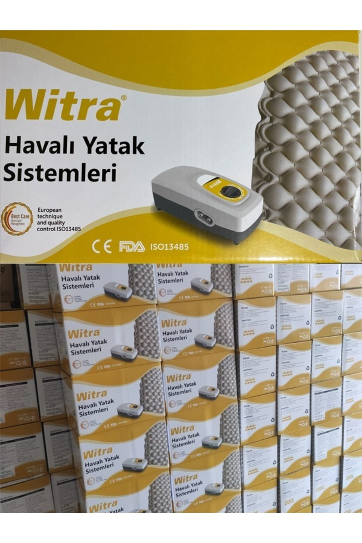 Witra Yatan Hastalar İçin Havali Yatak Baklava Hasta Havali Yatak Motor