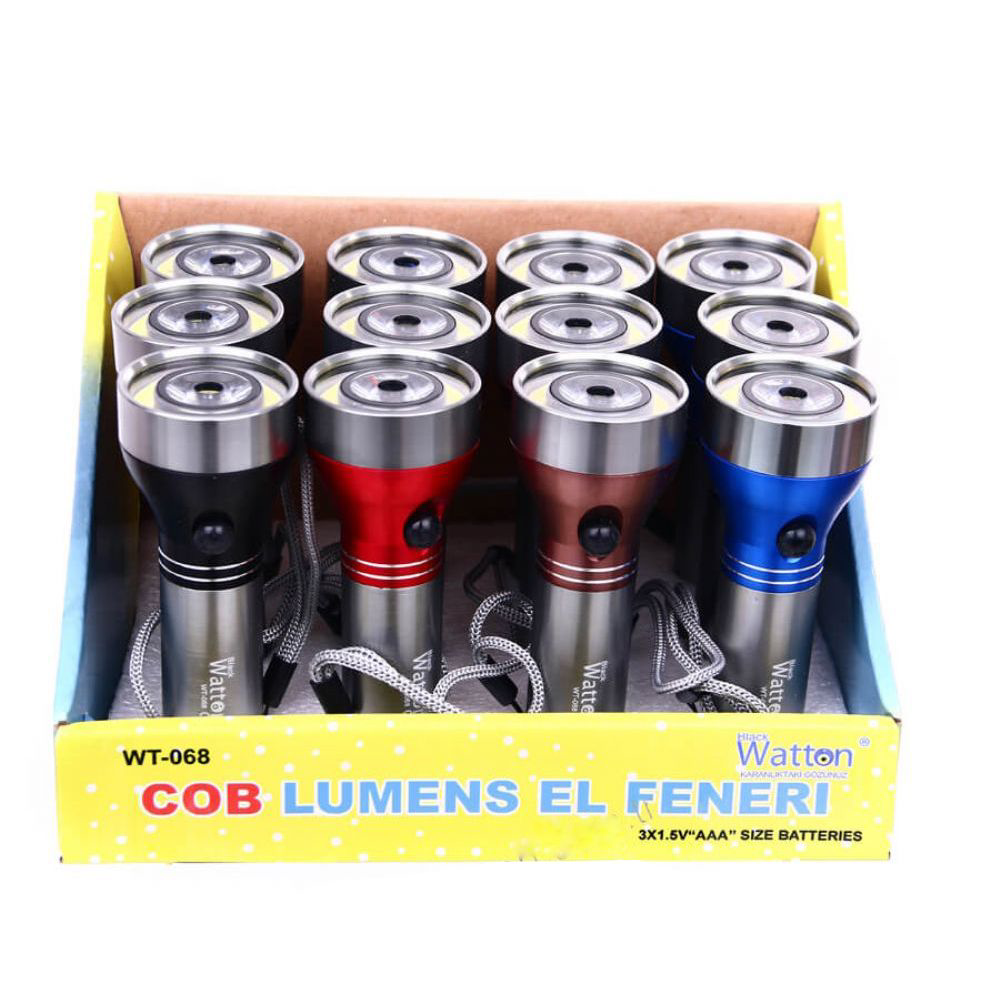 Evimdeyokyok Yeni Model Ledli El Feneri Watton Wt-068 Tdrtr