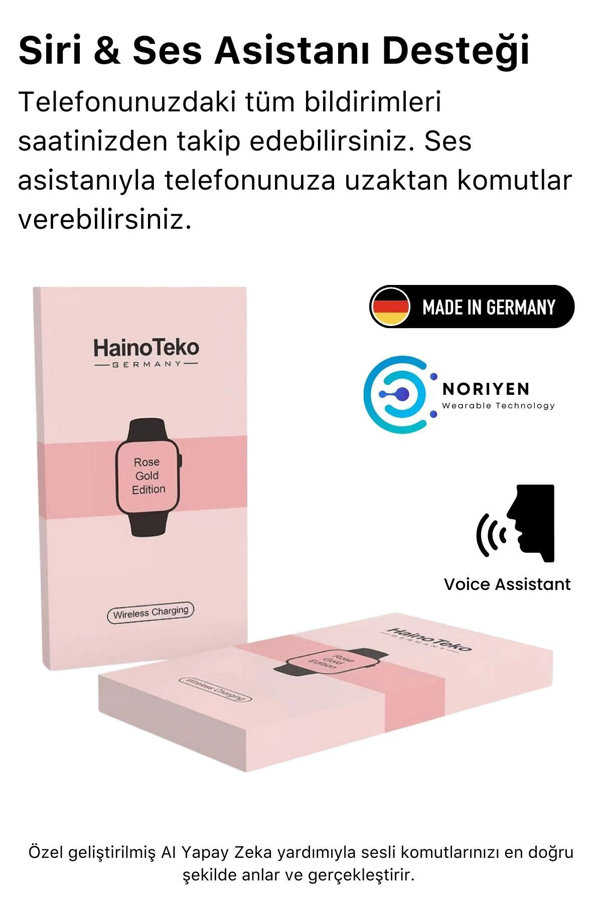 Yusuftex Yeni Nesil 3 Kordonlu Kadin Akilli Saat Spor Ve Sağlik Sensörlü W