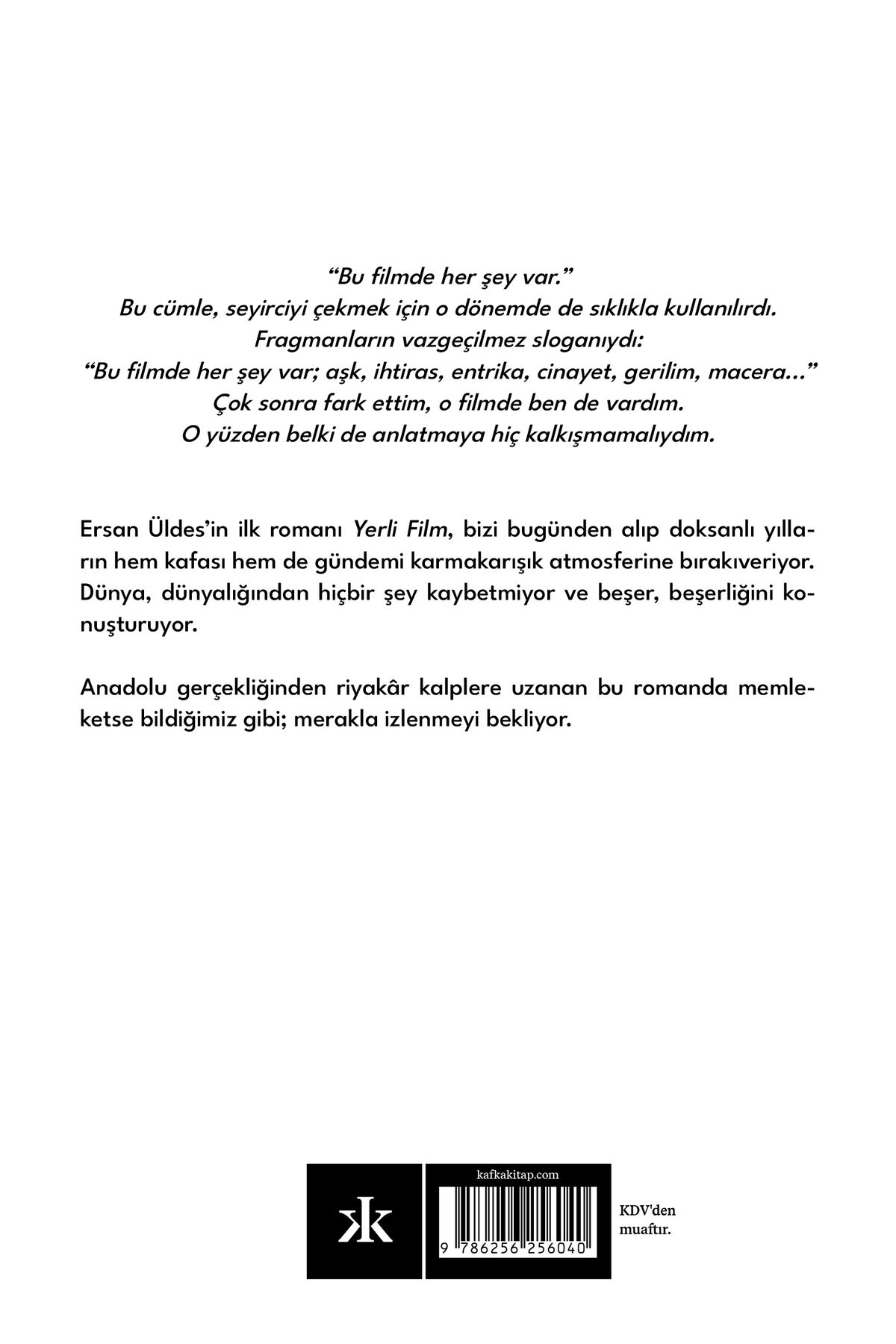 Yerli Film - Ersan Üldes