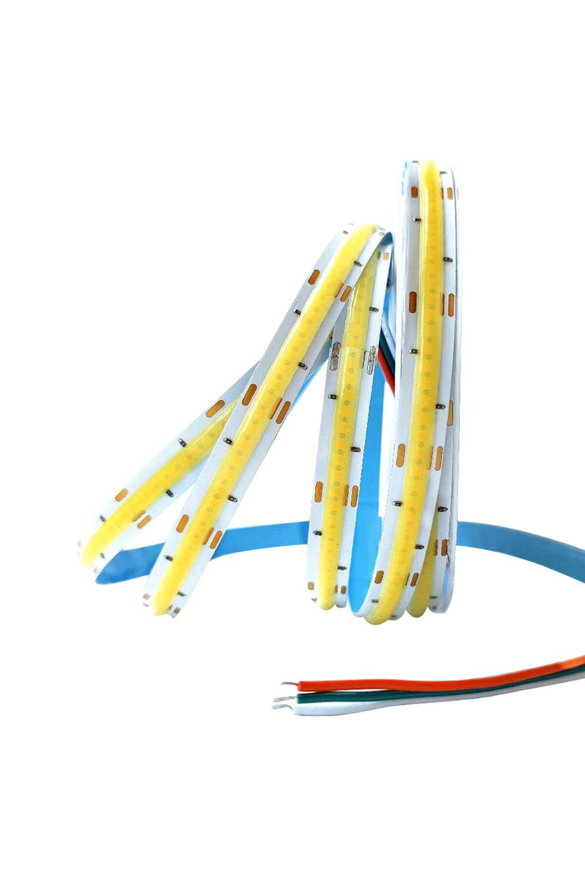 Cexos Yeşil 5 Metre 12V Cob Şerit Led Strip 200 Led 3000K Fosforlu (4767) - Cbt2690-6871