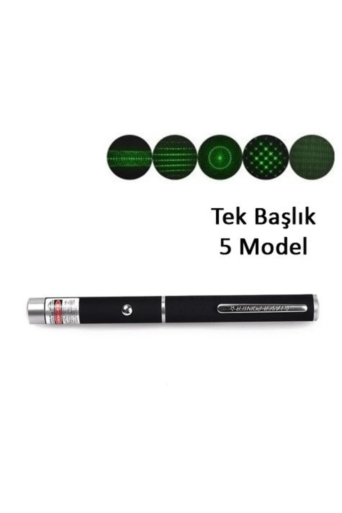 Ok Aksesuar Yeşil Lazer Pointer 500 Mw 15 Km Etkili (Tek Başlik 5 Model) Go50
