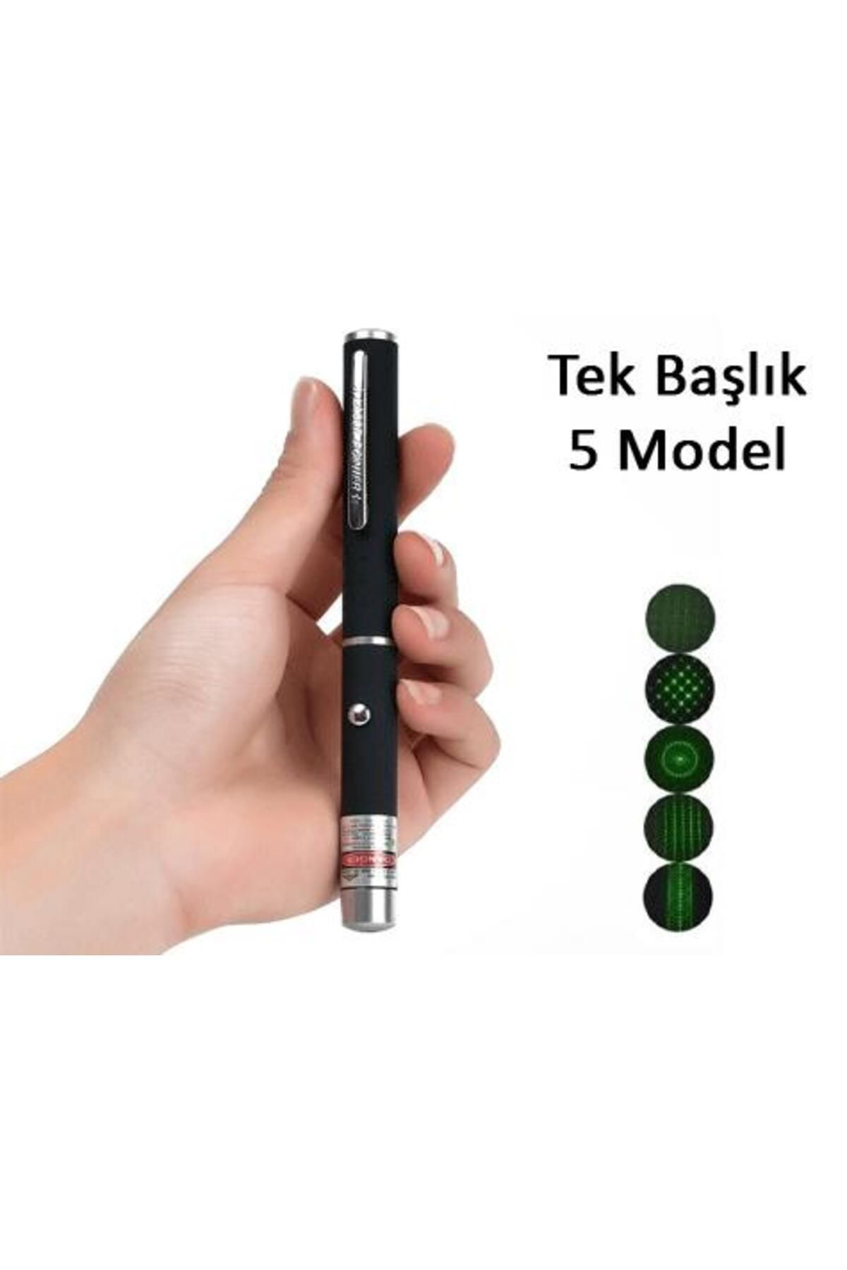 Ok Aksesuar Yeşil Lazer Pointer 500 Mw 15 Km Etkili (Tek Başlik 5 Model) Go50