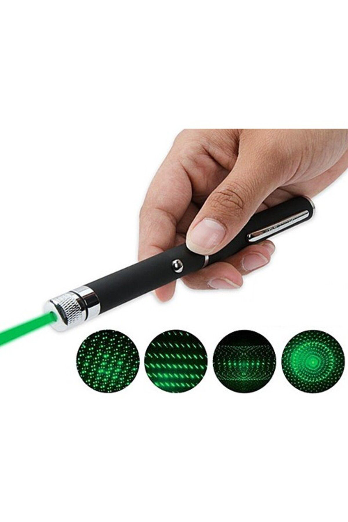 Ok Aksesuar Yeşil Lazer Pointer 50 Mw 15 Km Etkili (5 Başlikli) Go50604311970