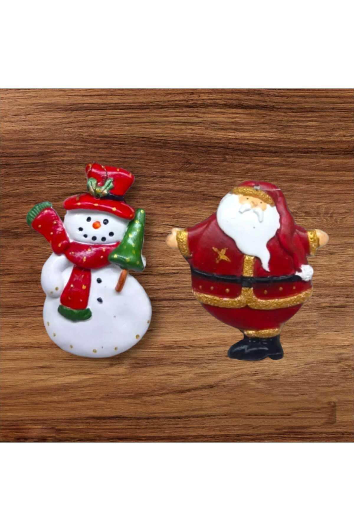 Dodemert Home Yilbaşi Noel Baba& Kardan Adam Dekoratif Beton Duvar & Kapi & Ağa