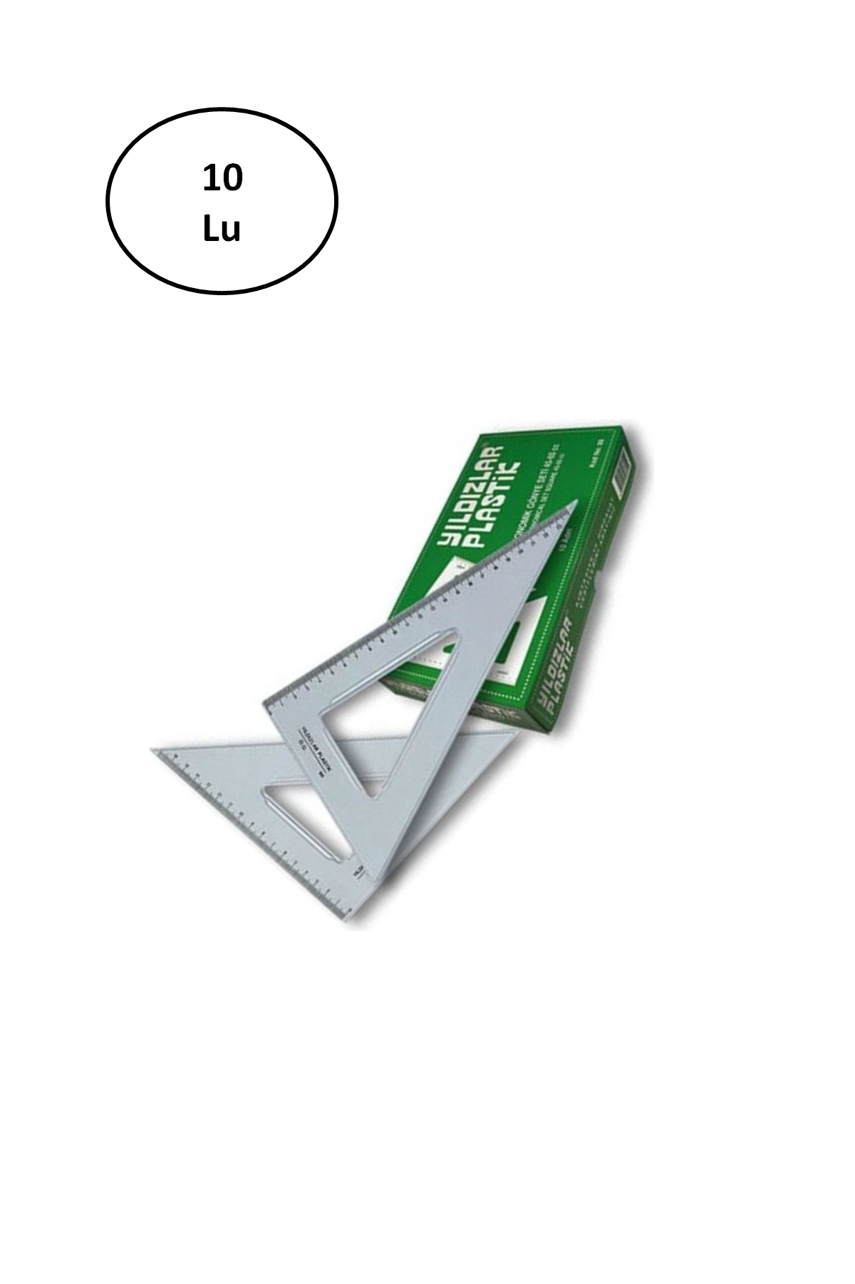 Just Cheap Store Yildizlar 32'Lik Ekonomik Gönye Seti 45-60 10'Lu