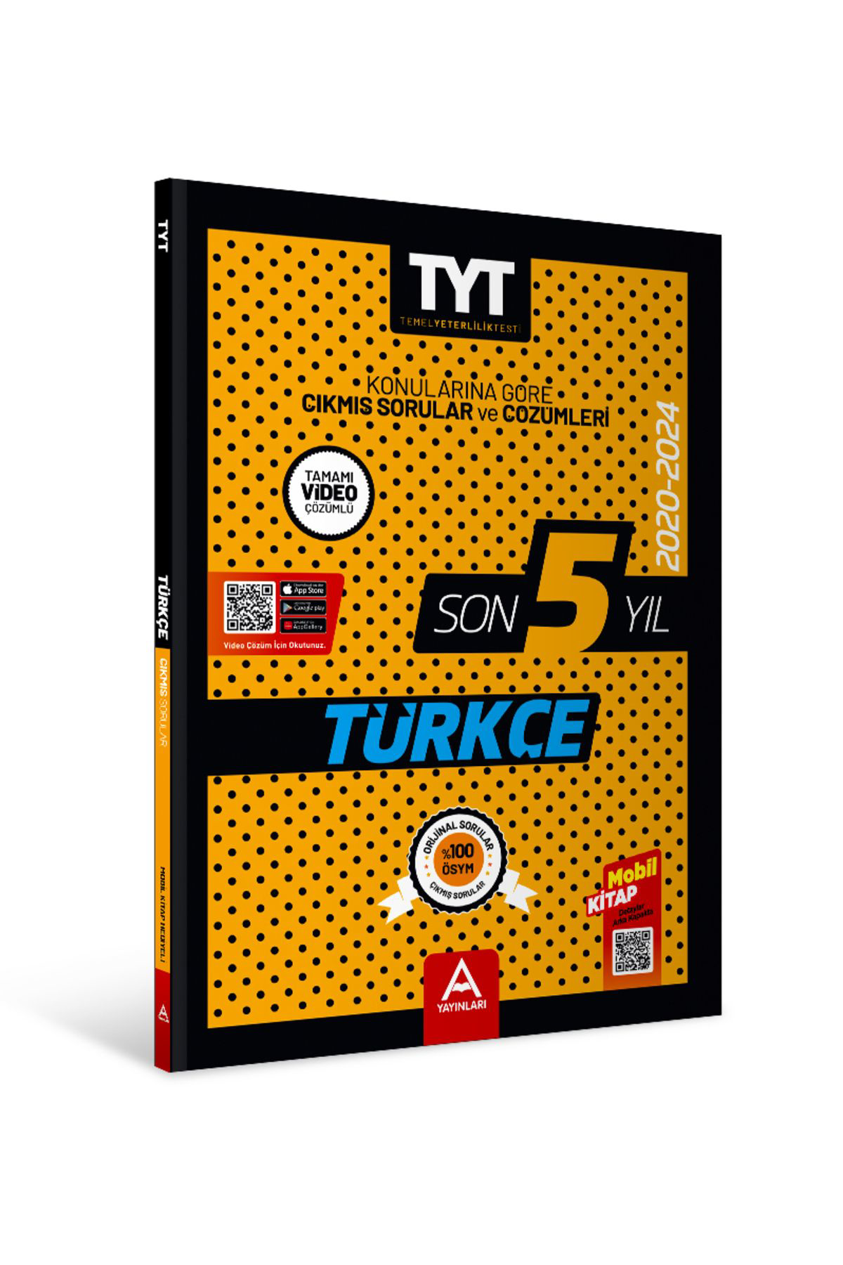 A Yayinlari Yks Tyt Türkçe Son 5 Yil Çikmiş Sorular 2020-2024