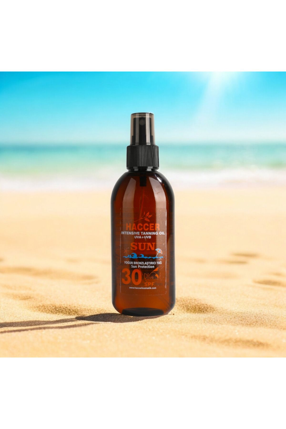 Haccer Yoğun Bronzlaştirici Yağ 30 Spf 150 Ml