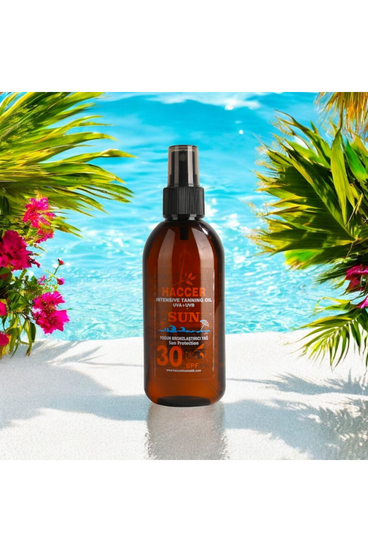 Haccer Yoğun Bronzlaştirici Yağ 30 Spf 150 Ml