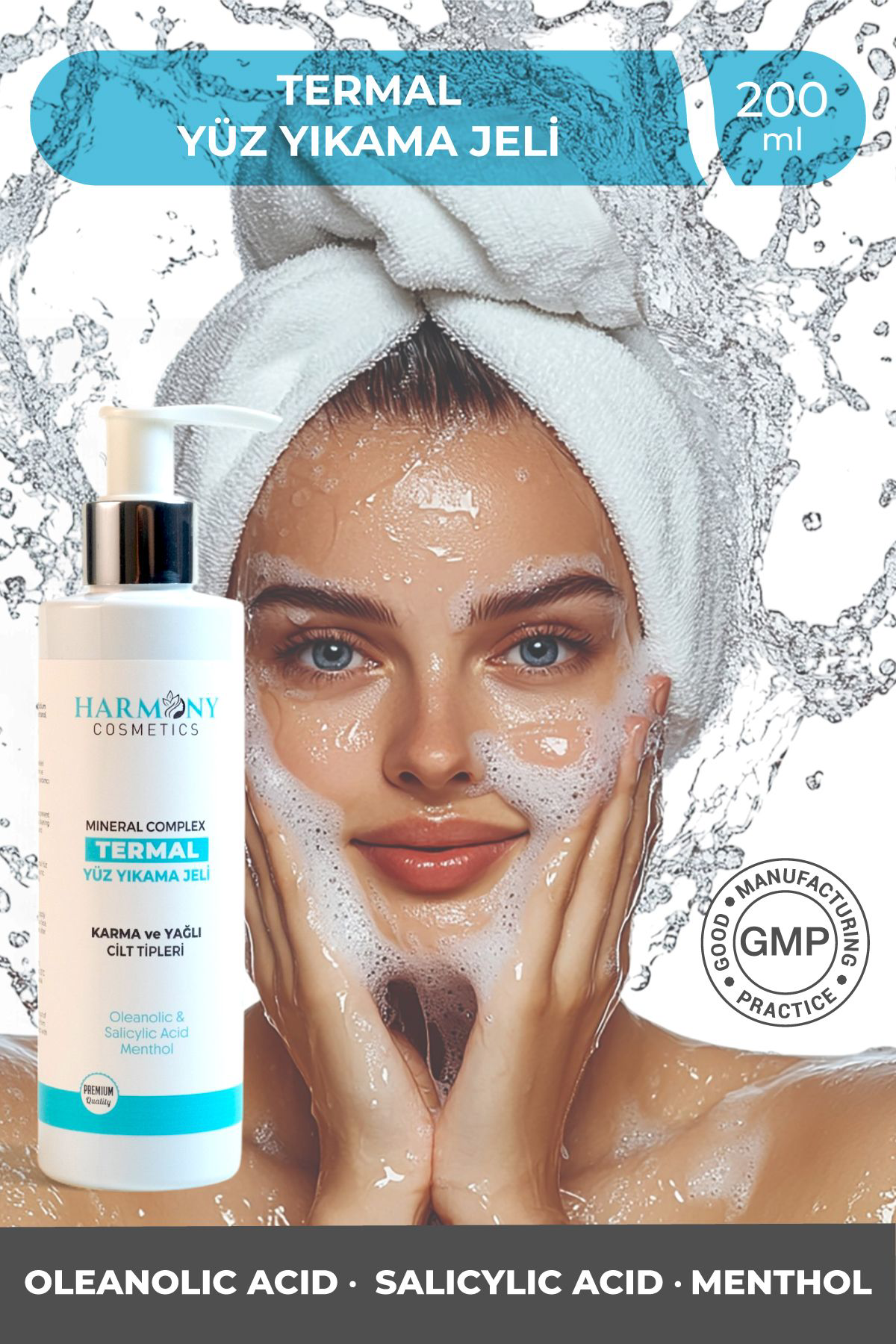 Harmony Cosmetics Türkiye Yoğun Nemlendirici Krem C Vitamin Cilt Serumu Termal Yüz Yikama J
