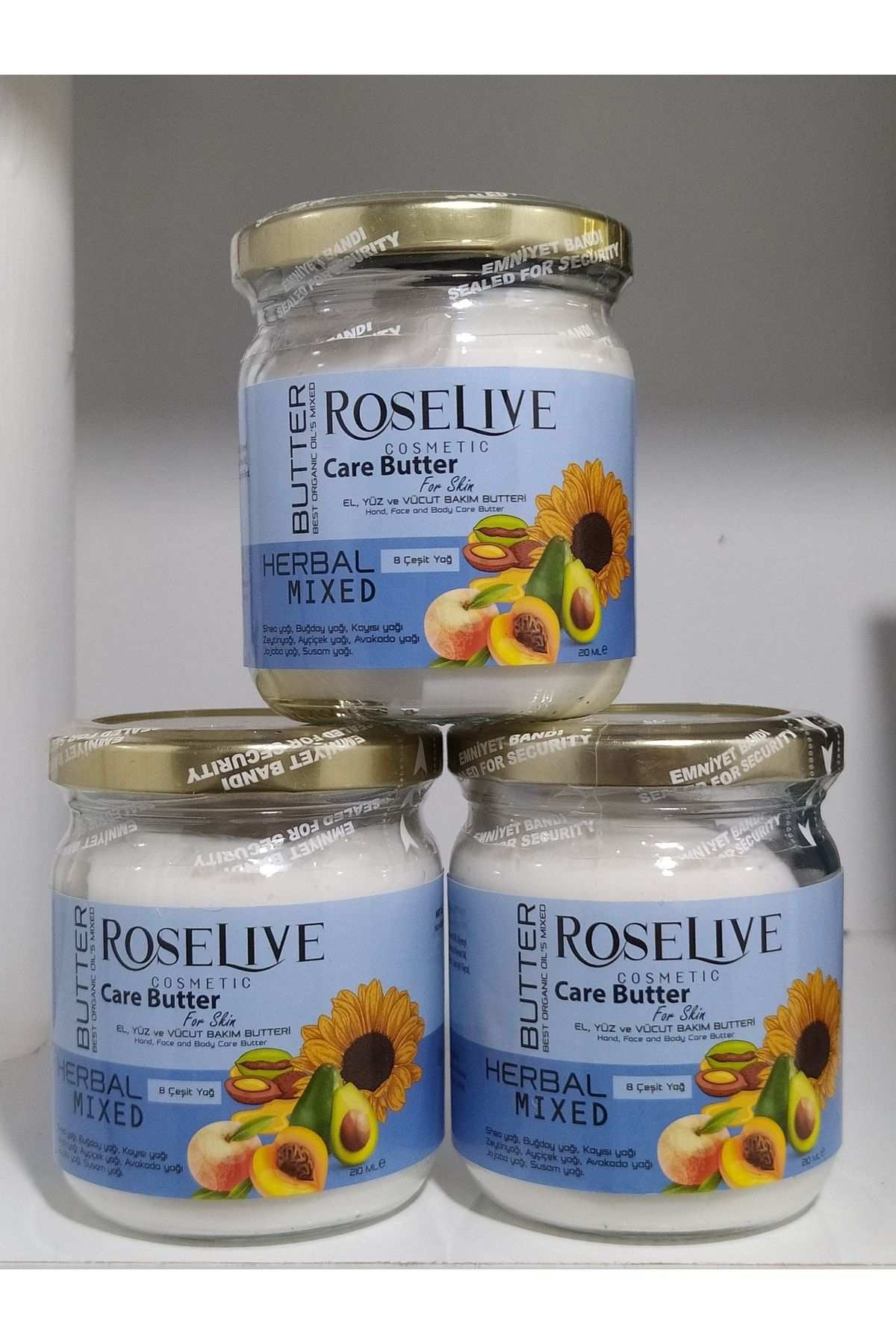 Roselive Yüz Ve Vücut Bakim Butteri 3 Adet