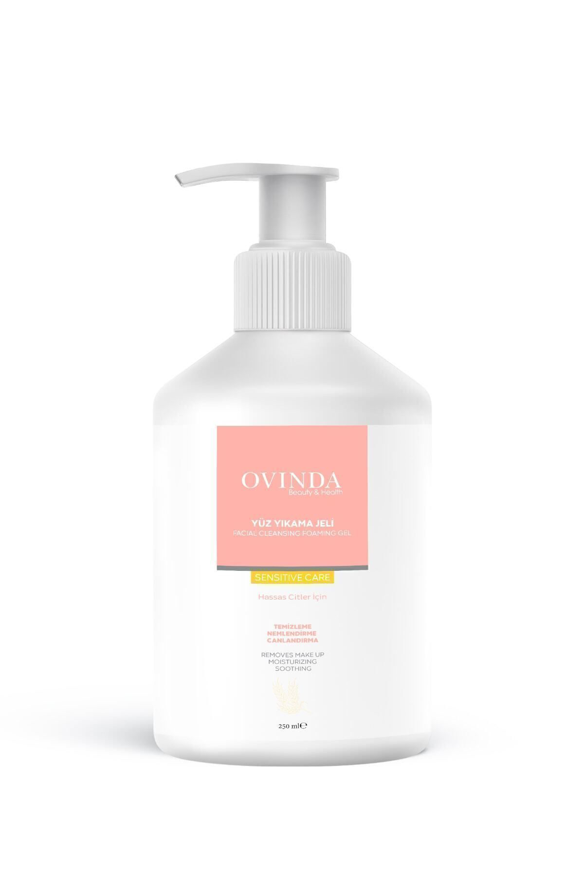 Ovinda Yüz Yikama Jeli Hassas Ciltler 250 Ml E-Vitaminli Nemlendirme - T