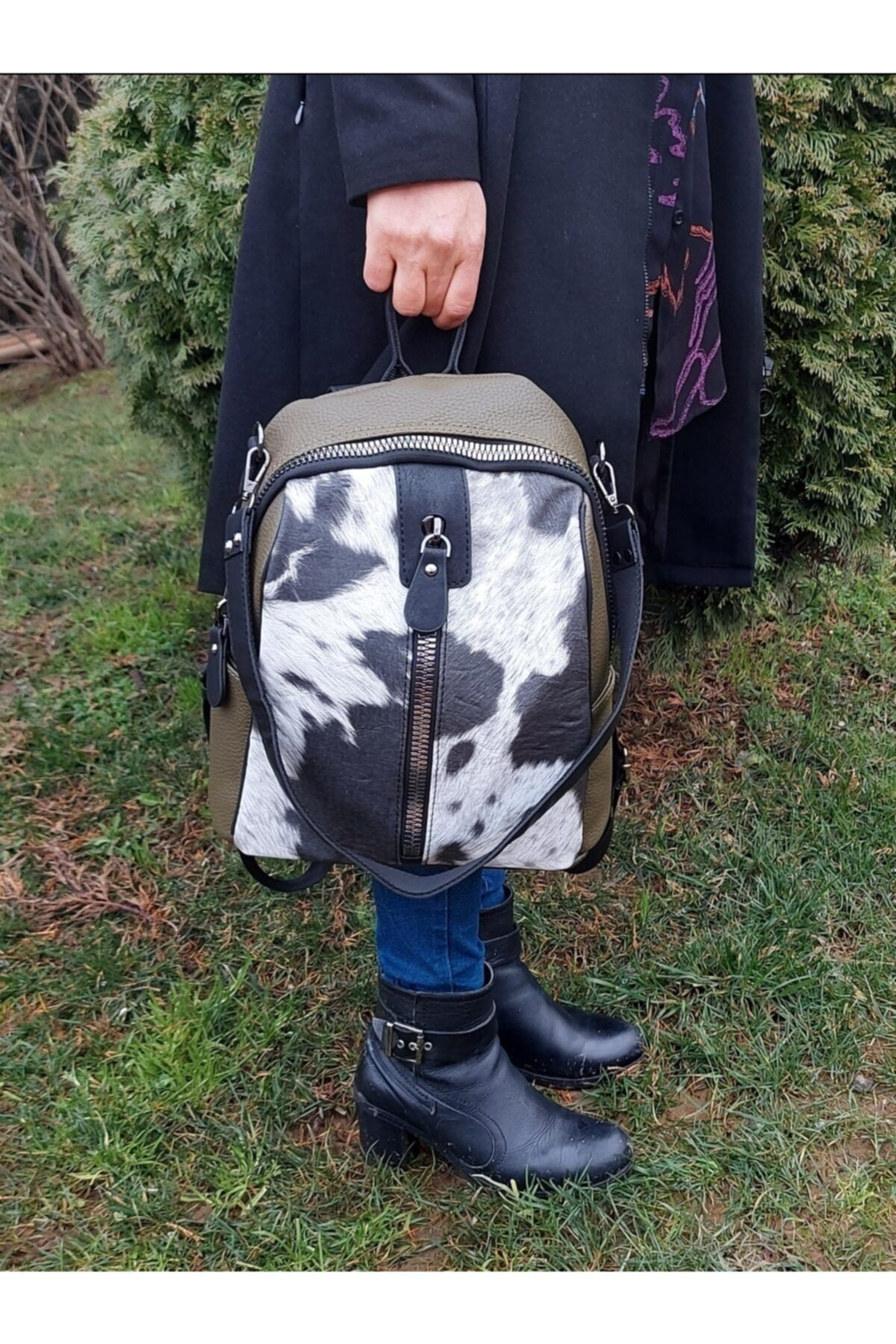 Hbs Zebra Haki Yeşil Sirt Çantasi