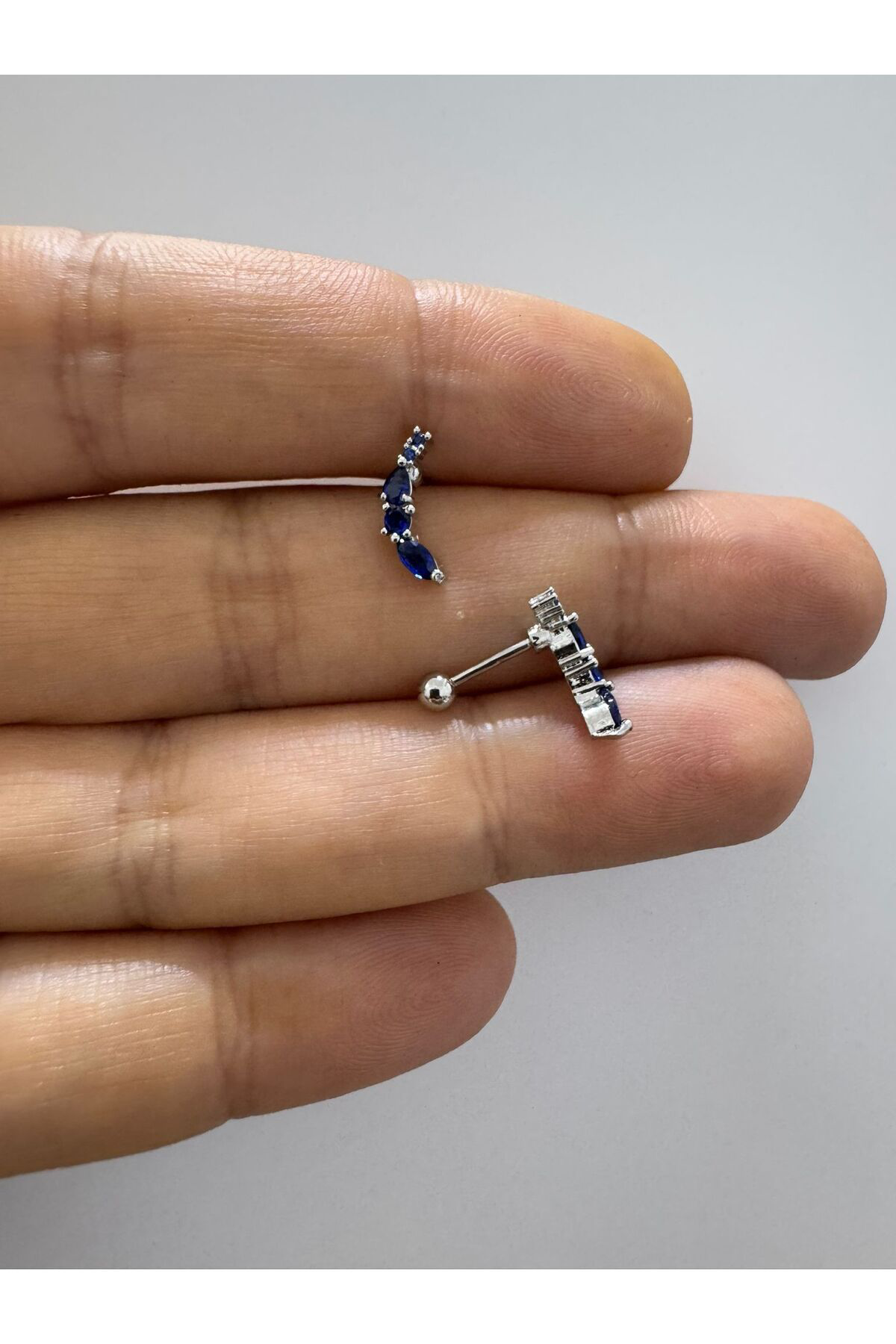 Arescollection Zirkon Taşli Helix Tragus Lobe Uyumlu 1 Adet Piercing Küpe