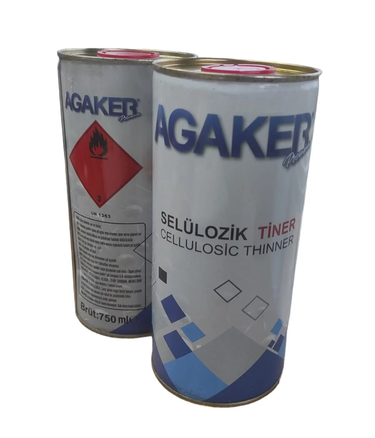 00392   Agaker Gold Selülozik Tiner 1/1 750ml
