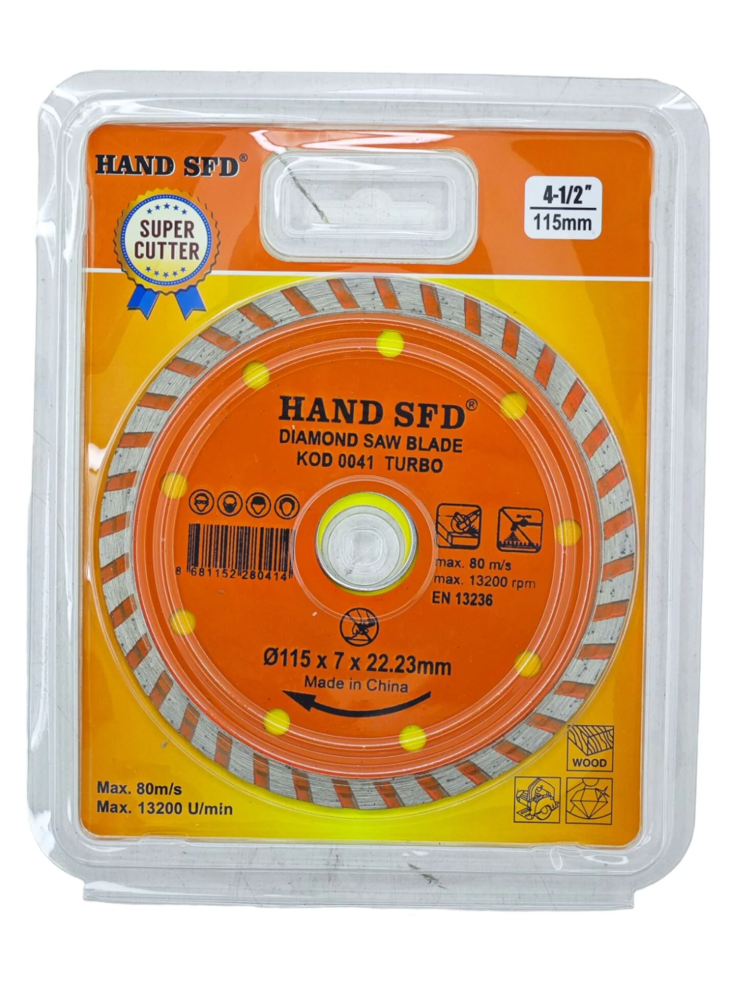 0041   Hand SFD Diamond Turbo Kesici Disk 115mm