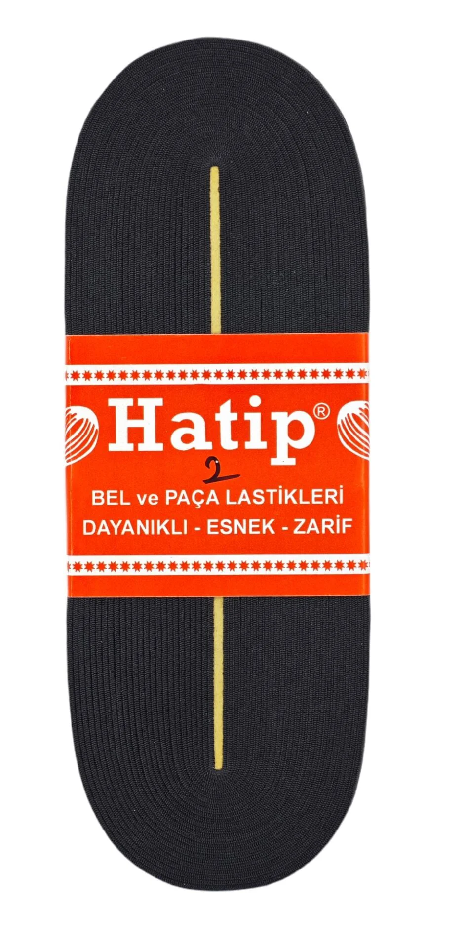 00487   Hatip Paça Lastiği 2cm - Siyah