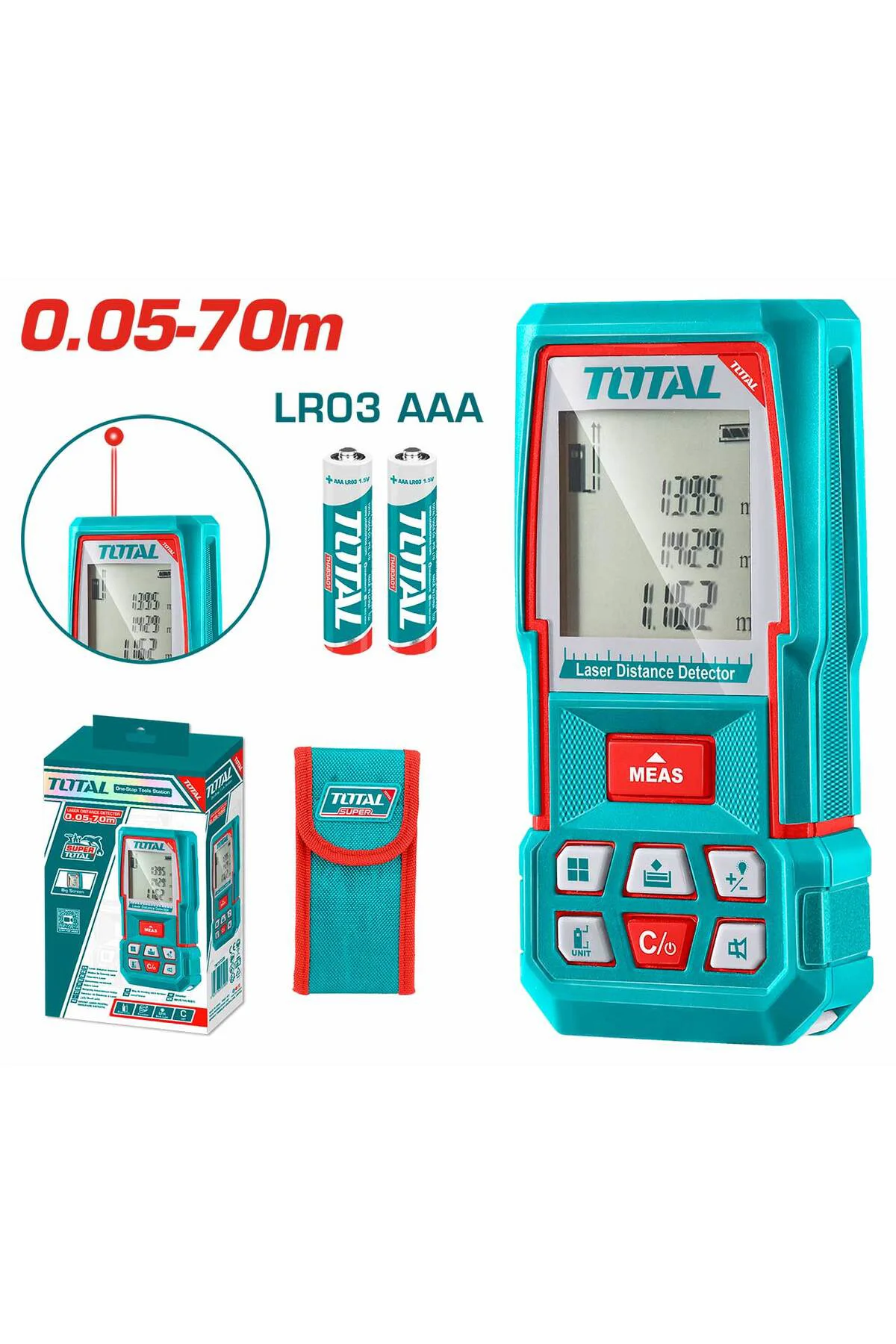 0.05 - 70 Metre Lazer Metre Yüksek Kalite TMT57026 NMS HIRDAVAT