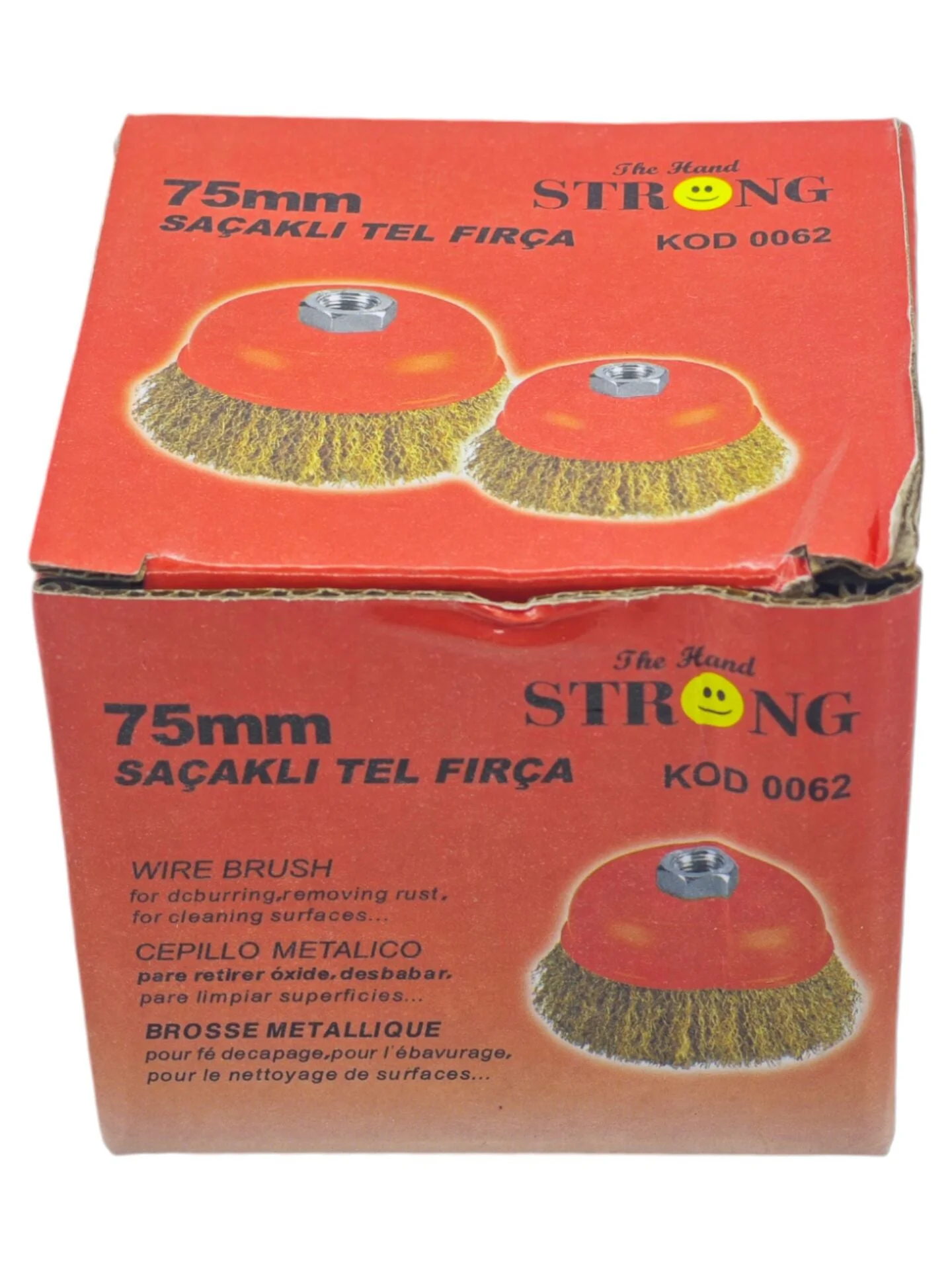 0062   Strong Saçaklı Tel Fırça 75mm