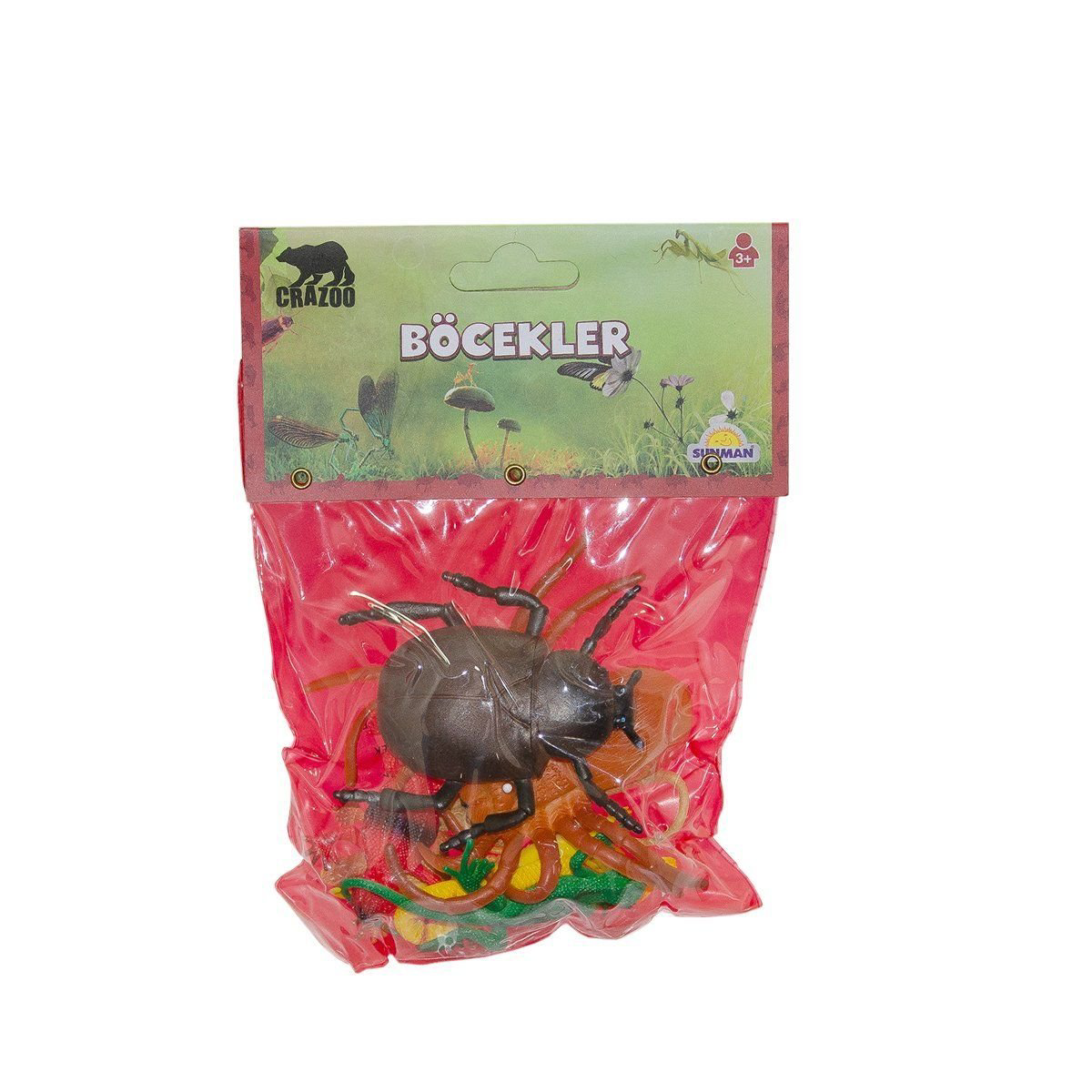 00707 Böcekler veya Yılanlar Poşetli Hayvan Seti-1 Adet Stokta Ol