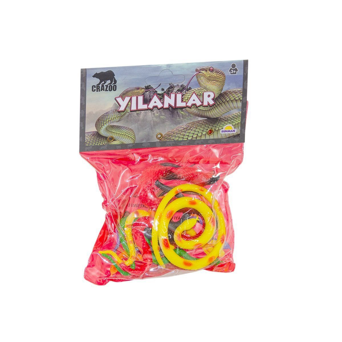 00707 Böcekler veya Yılanlar Poşetli Hayvan Seti-1 Adet Stokta Ol