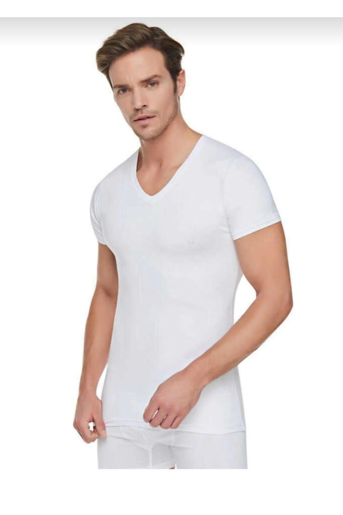 Berrak 0107 Erkek Ribana V Yaka Fanila 3 Adet
