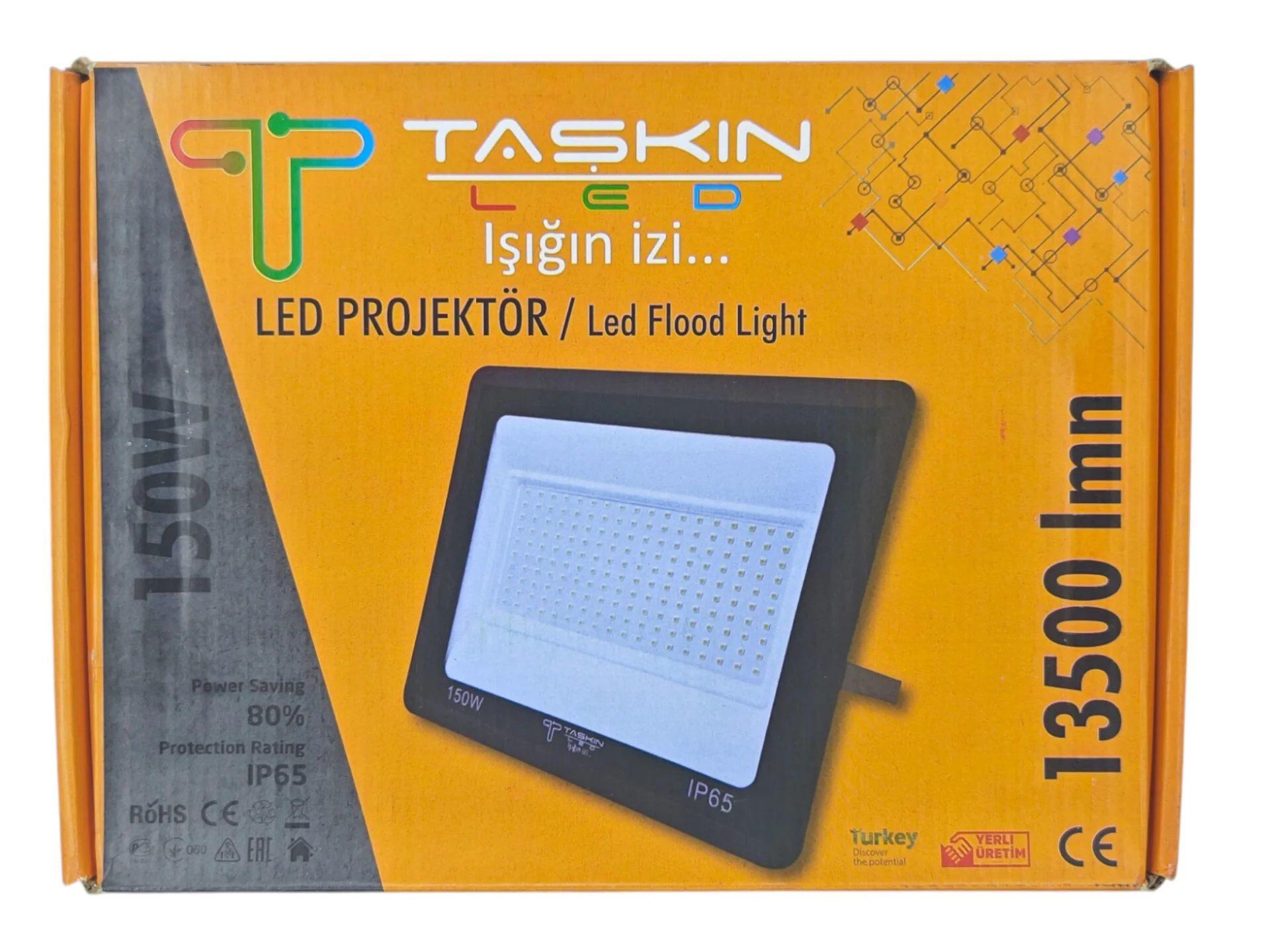 01081   Taşkın Led 150W Tablet Led Projektör 1350lmn