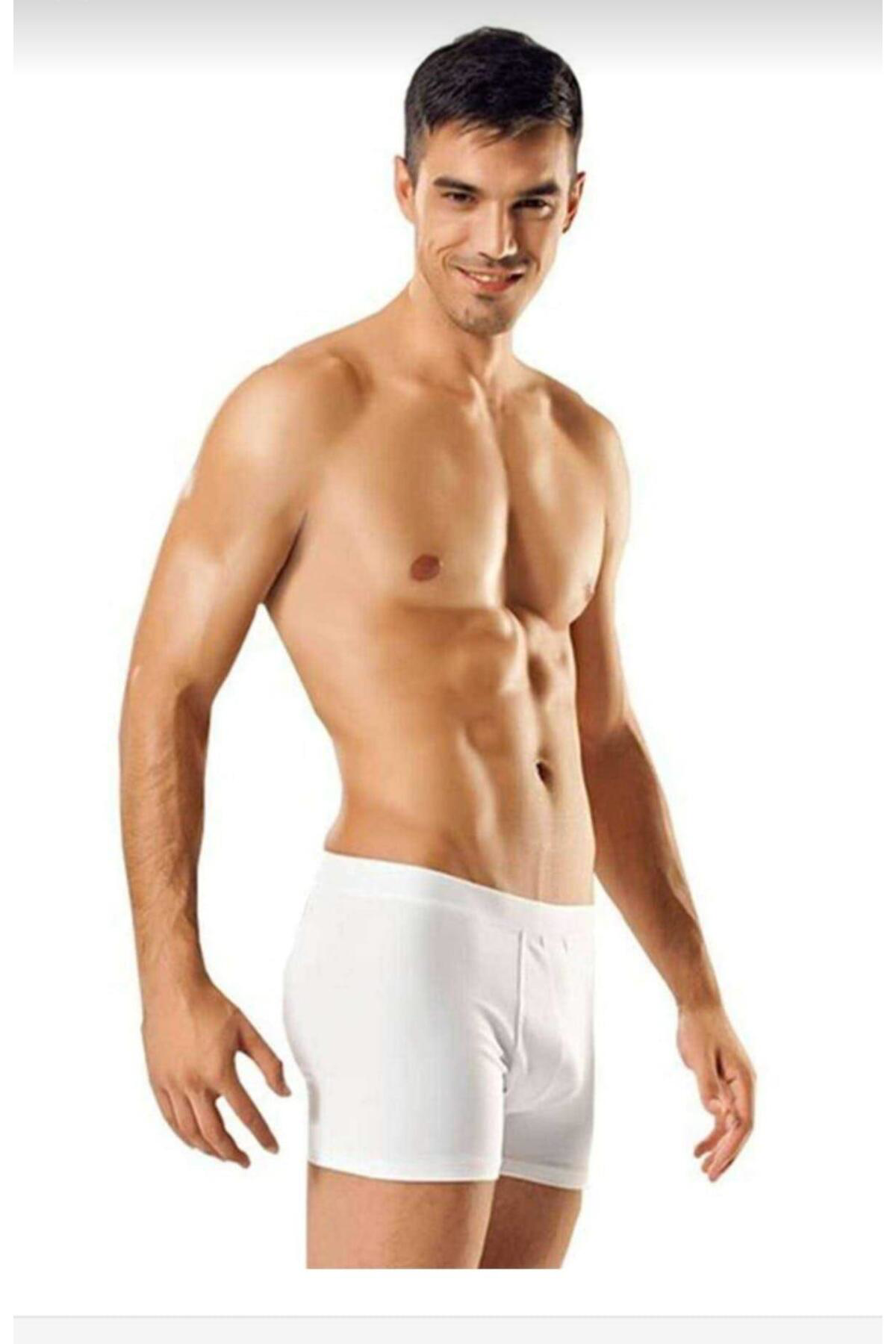 0114 ERKEK LİKRALI BOXER ŞORT 3 ADET