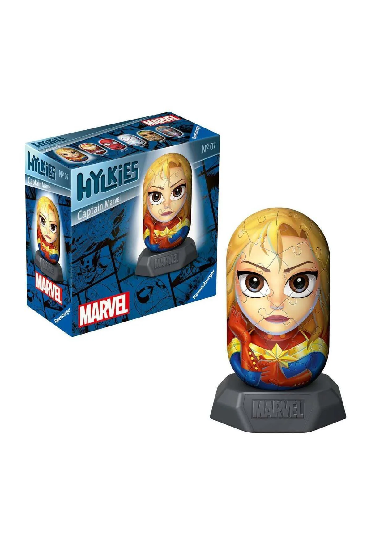 011569 Hylkies Marvel- Captain Marvel 54 Parça Puzzle- No:07- Rav