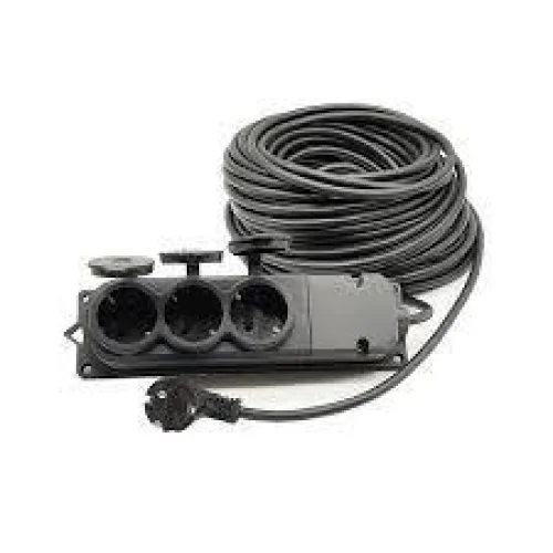01556 10 Metre Grup Prizli Uzatma 3X2,5 Kablo