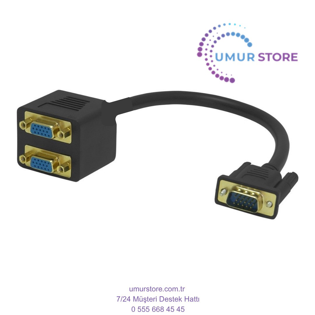 0.15METRE VGA (E) - 2-Li VGA (D) Görüntü Adaptörü Siyah 0.15METRE VGA (E) - 2-Li VGA (D) Görüntü Adaptörü Siyah