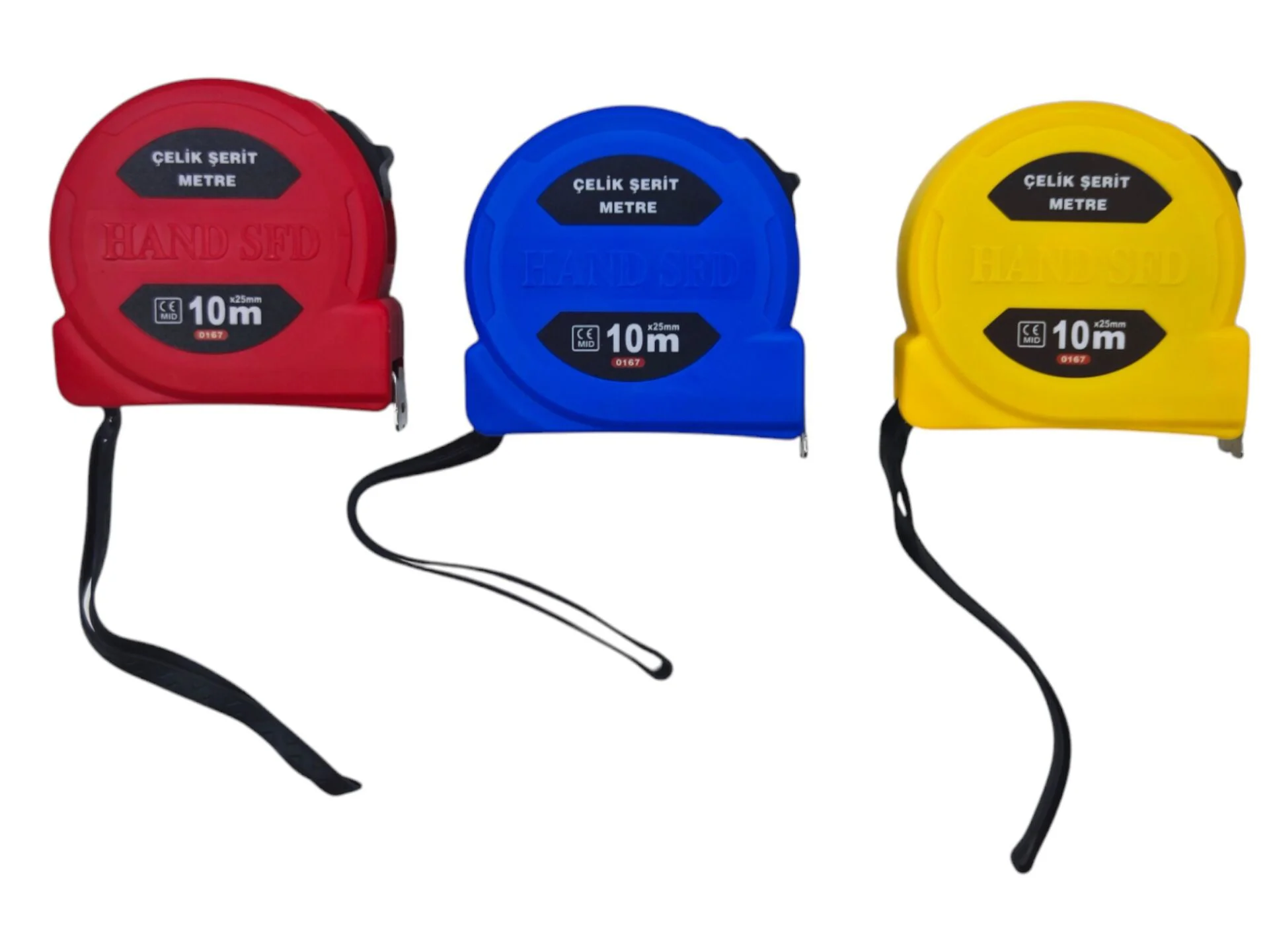 0167   Hand SFD Çelik Şerit Metre 10m*25mm Fiyatı, Yorumları ve Özellikleri