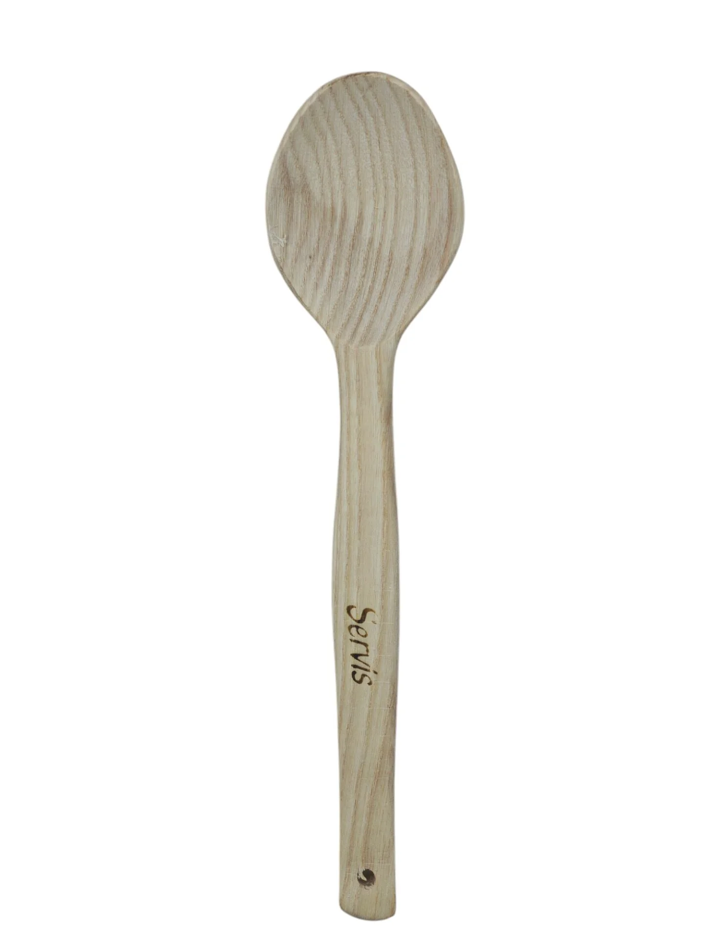 01755   Servis Ahşap Sade Kaşık 28cm