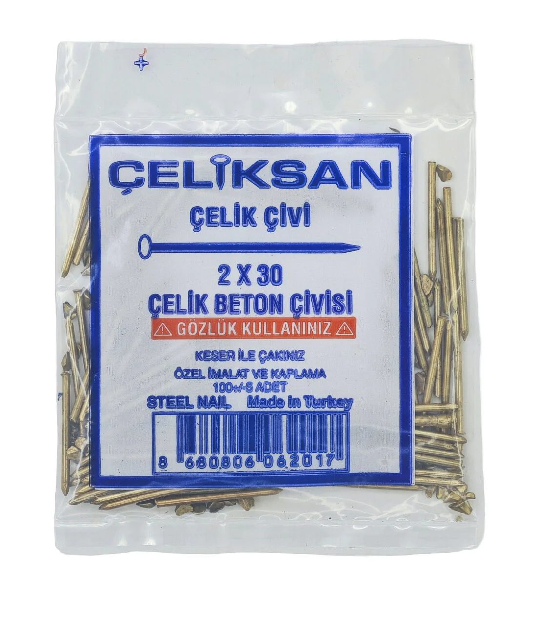018020   Çeliksan Çelik Beton Çivisi 2*30