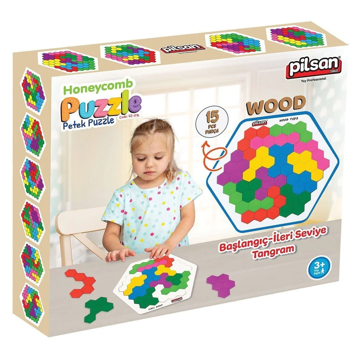 02 016 AHŞAP PETEK TANGRAM Fiyatı, Yorumları ve Özellikleri