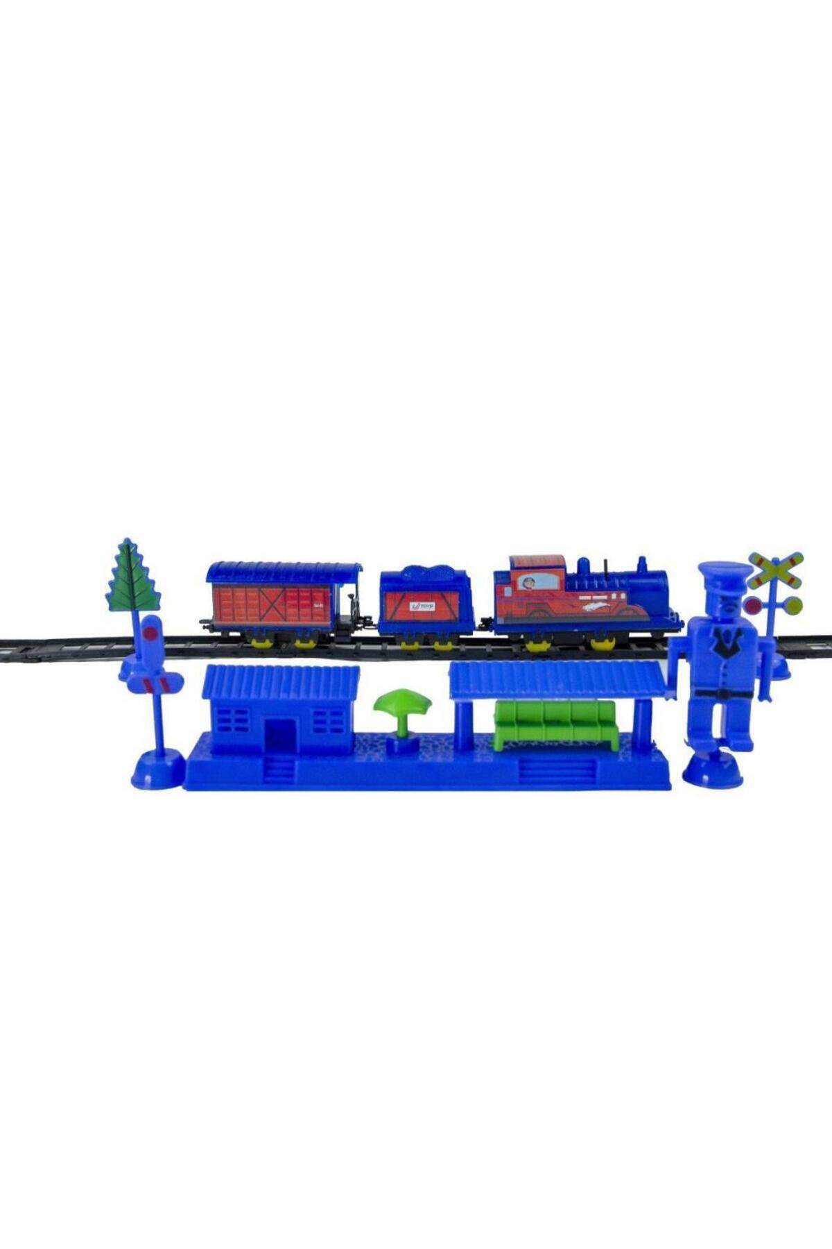Nessiworld 020002 İstasyonlu Tren Kirmizi -Ujtoys
