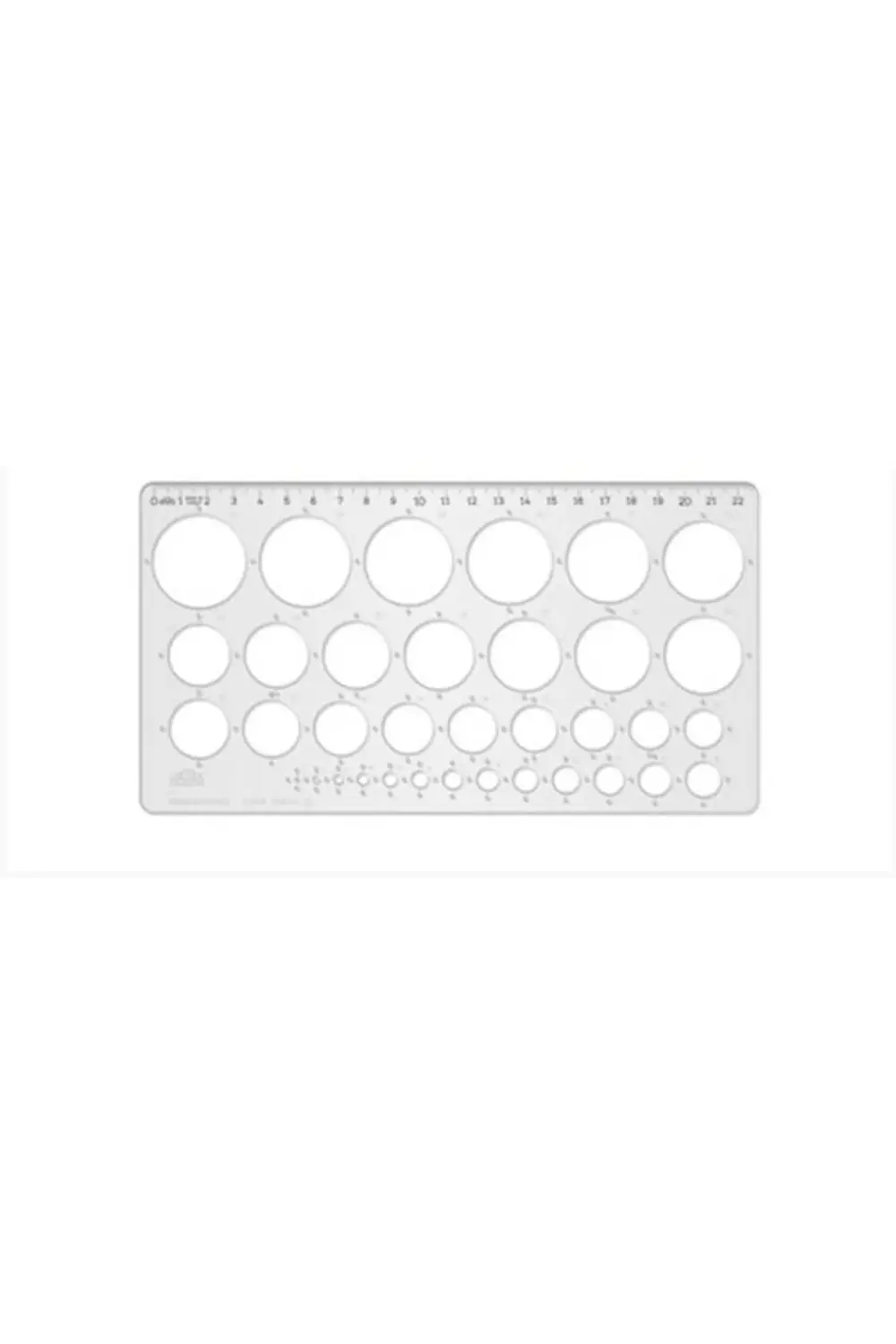 02271 Daire Şablonu 1-35mm Cetvelli