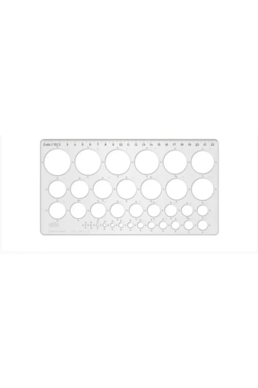 02271 Daire Şablonu 1-35mm Cetvelli