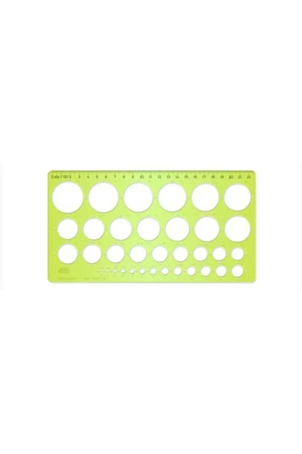 02271 Daire Şablonu 1-35mm Cetvelli