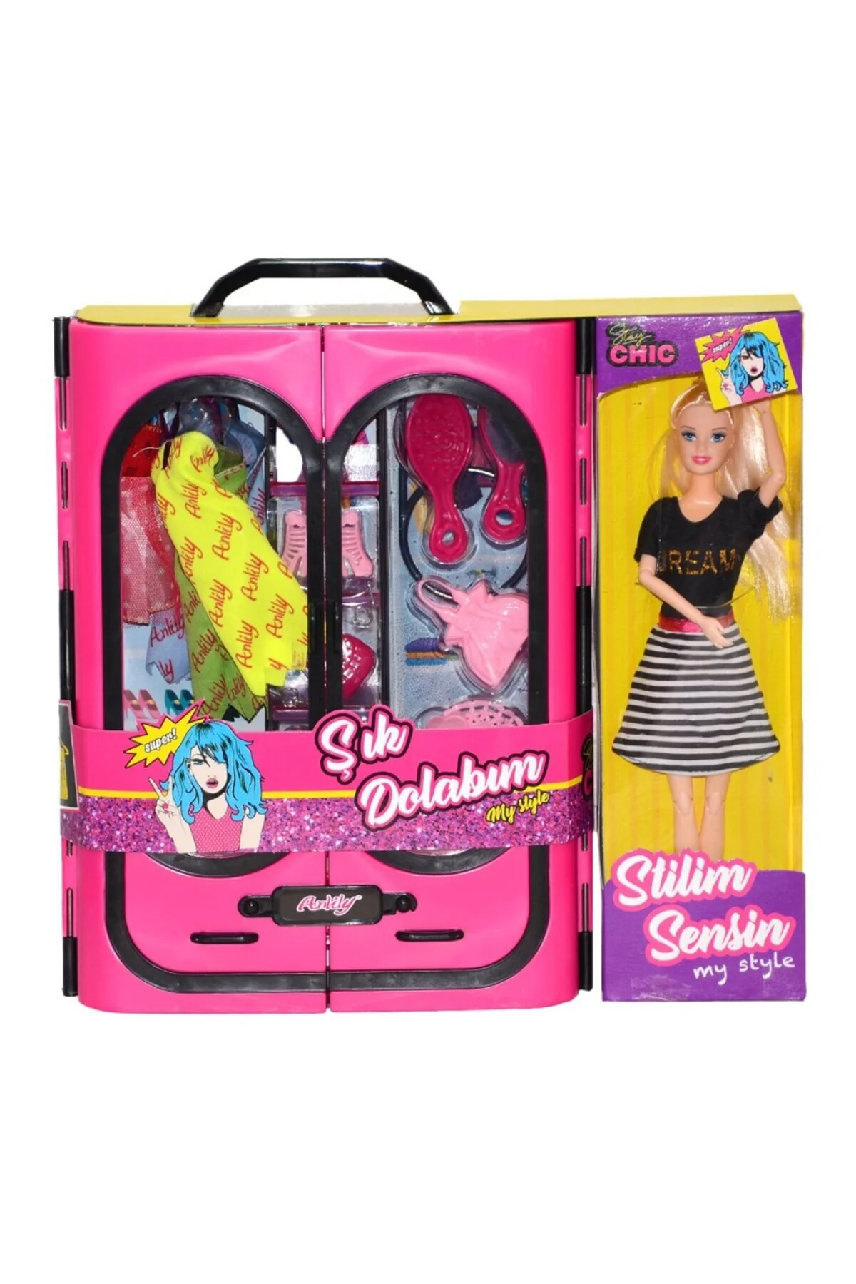 02441 Anlily Bebek ve Elbise Dolabı
