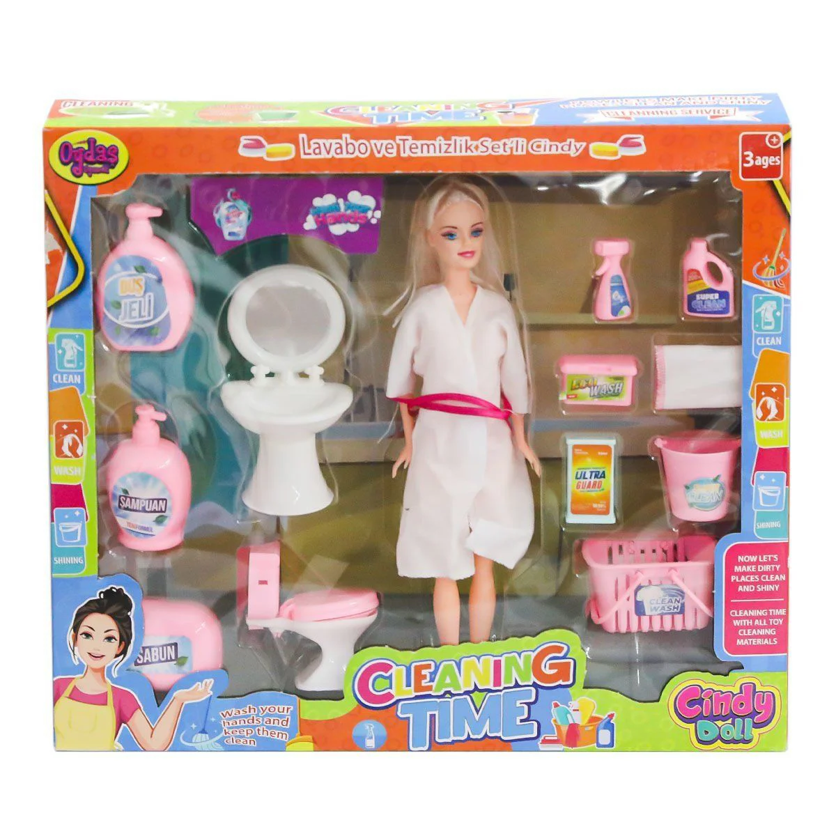 02452 Cindy Doll Bebek Labo ve Temizlik Seti  -Oydaş Oyuncak Fiyatı, Yorumları ve Özellikleri